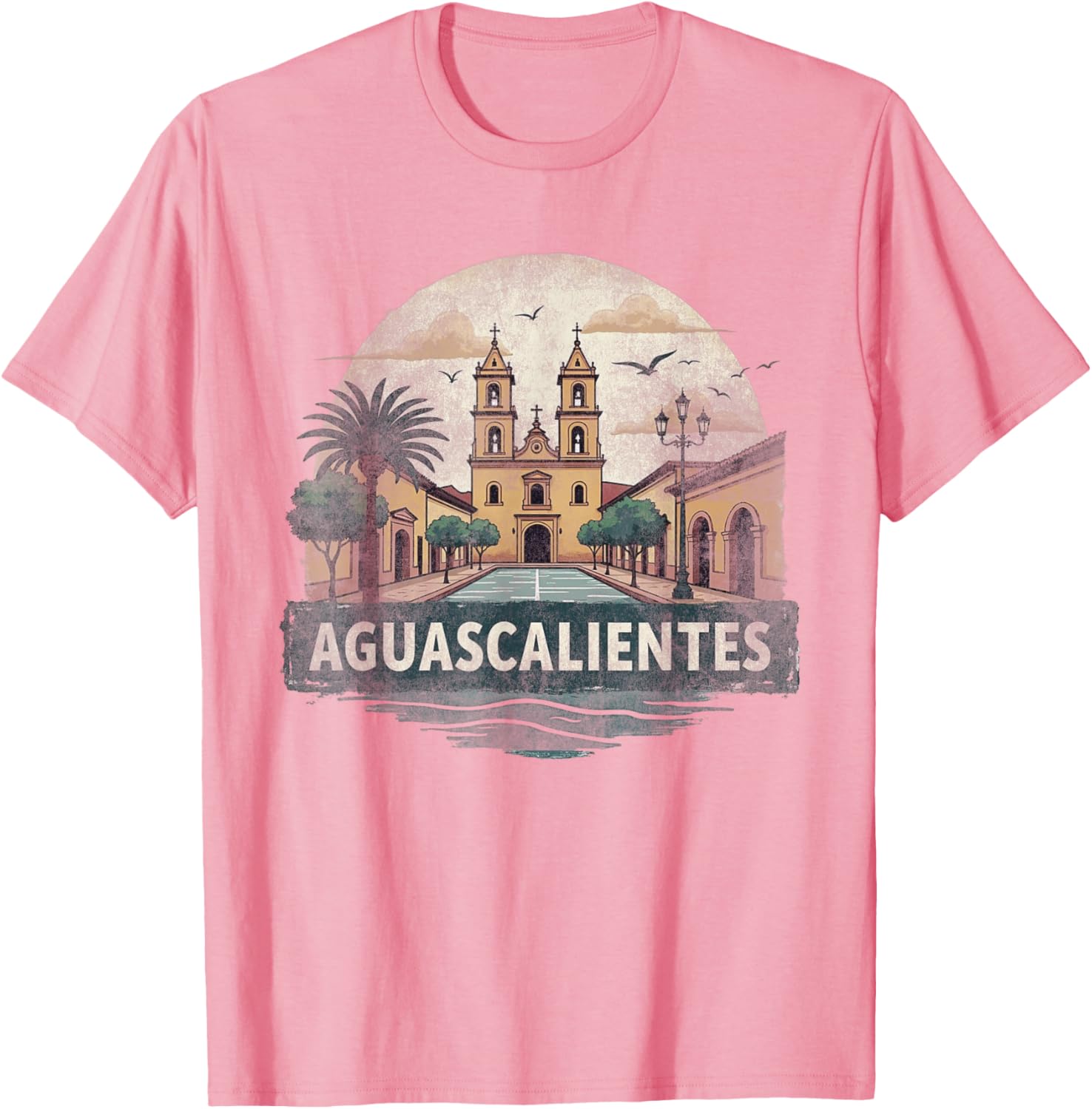 Retro Aguascalientes Landscape T-Shirt Vintage Travel Souvenir Gift - 6