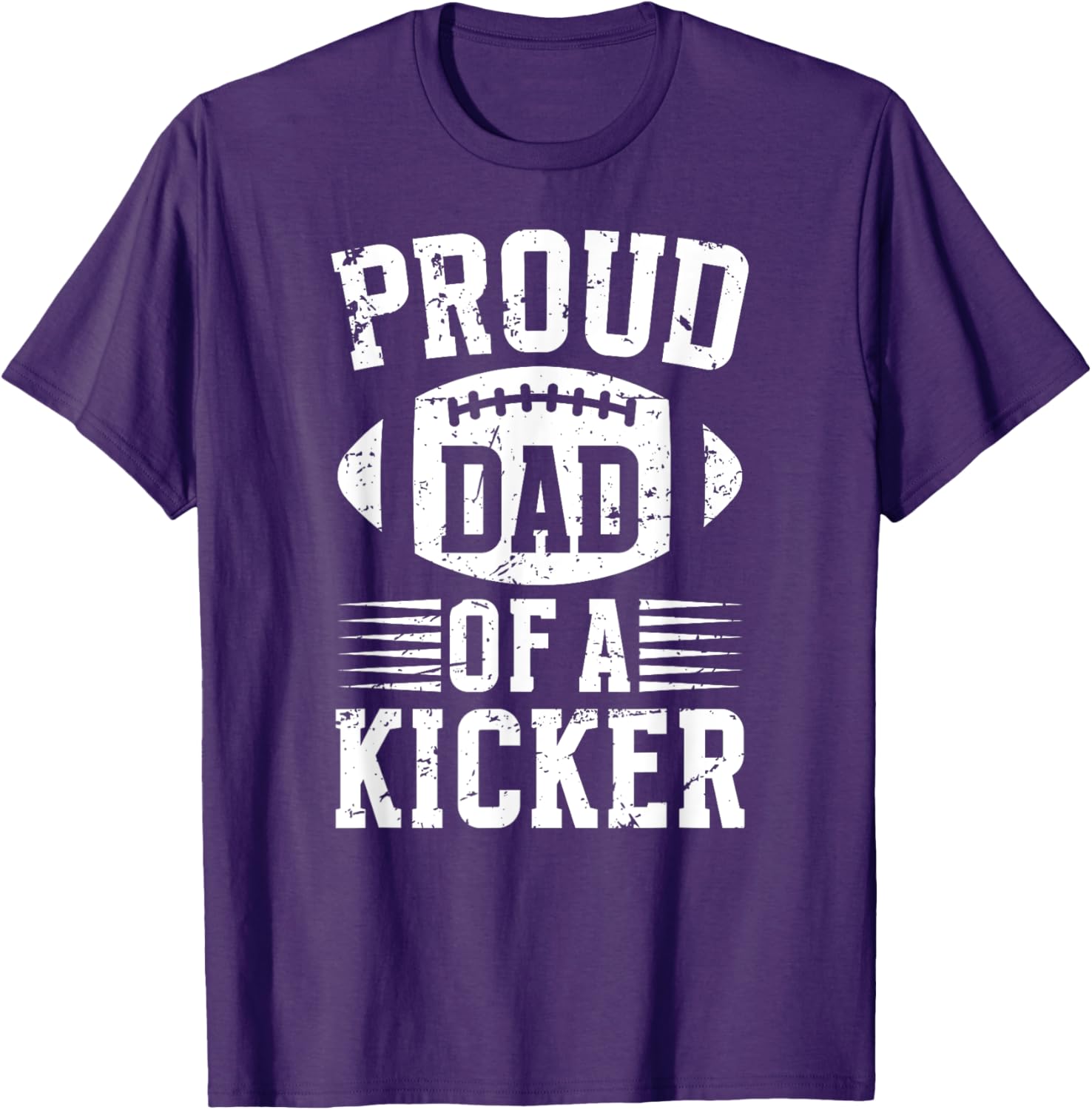 Proud Dad of a Football Kicker T-Shirt for Supportive Fathers - 11
