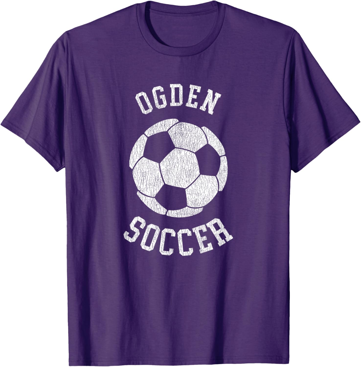 Ogden Soccer Retro Distressed 90's Vintage T-Shirt for Casual Style - 4