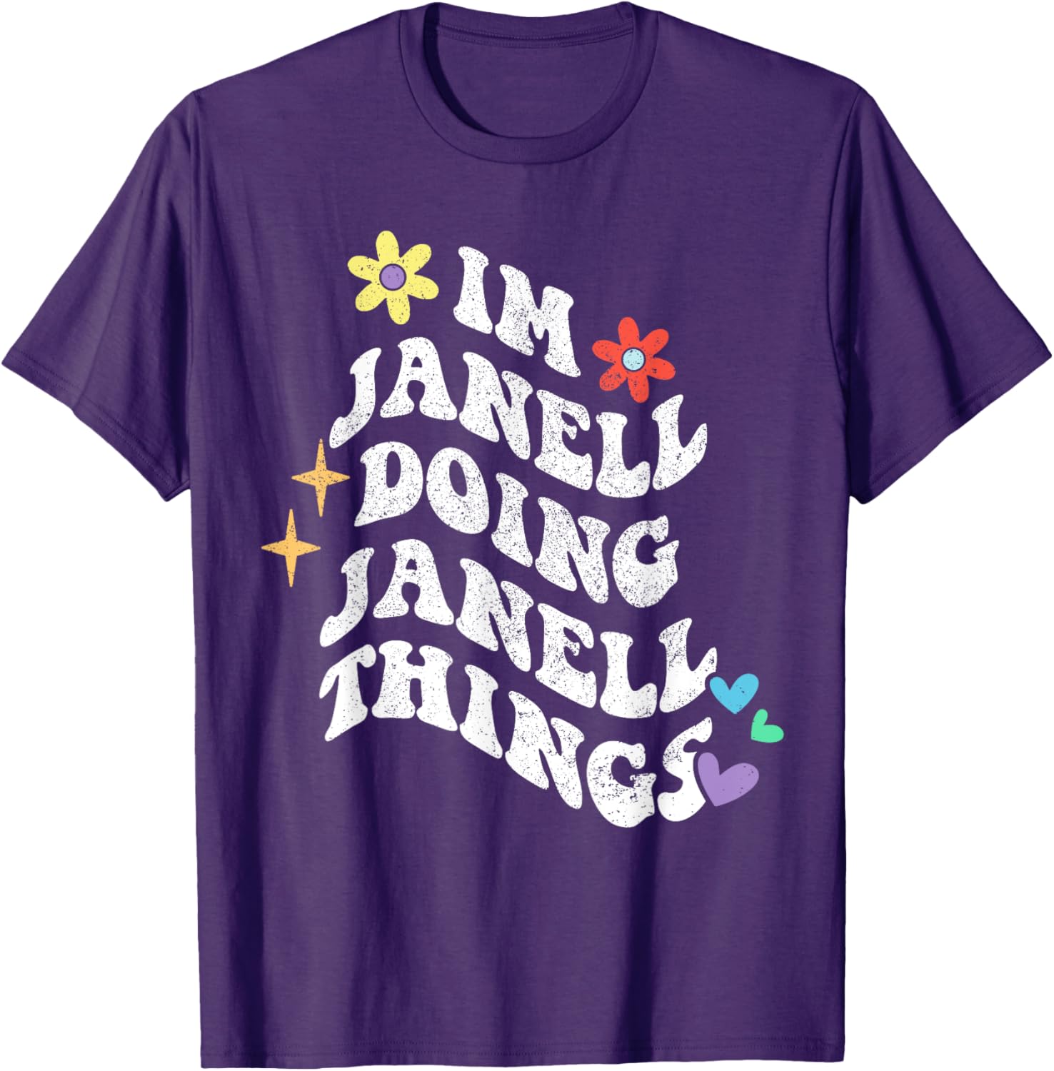 Funny Retro Groovy Janell T-Shirt for Moms - Unique Mother’s Day Gift - 20