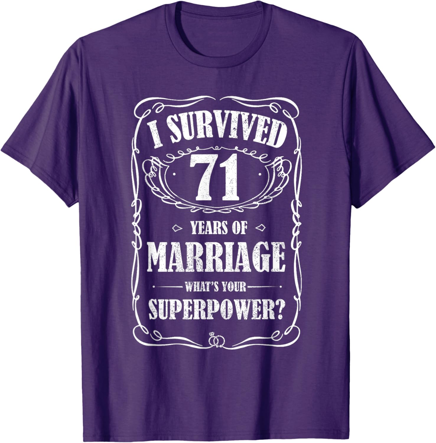 71st Wedding Anniversary T-Shirt for Couples - Celebrate 71 Years of Love - 2