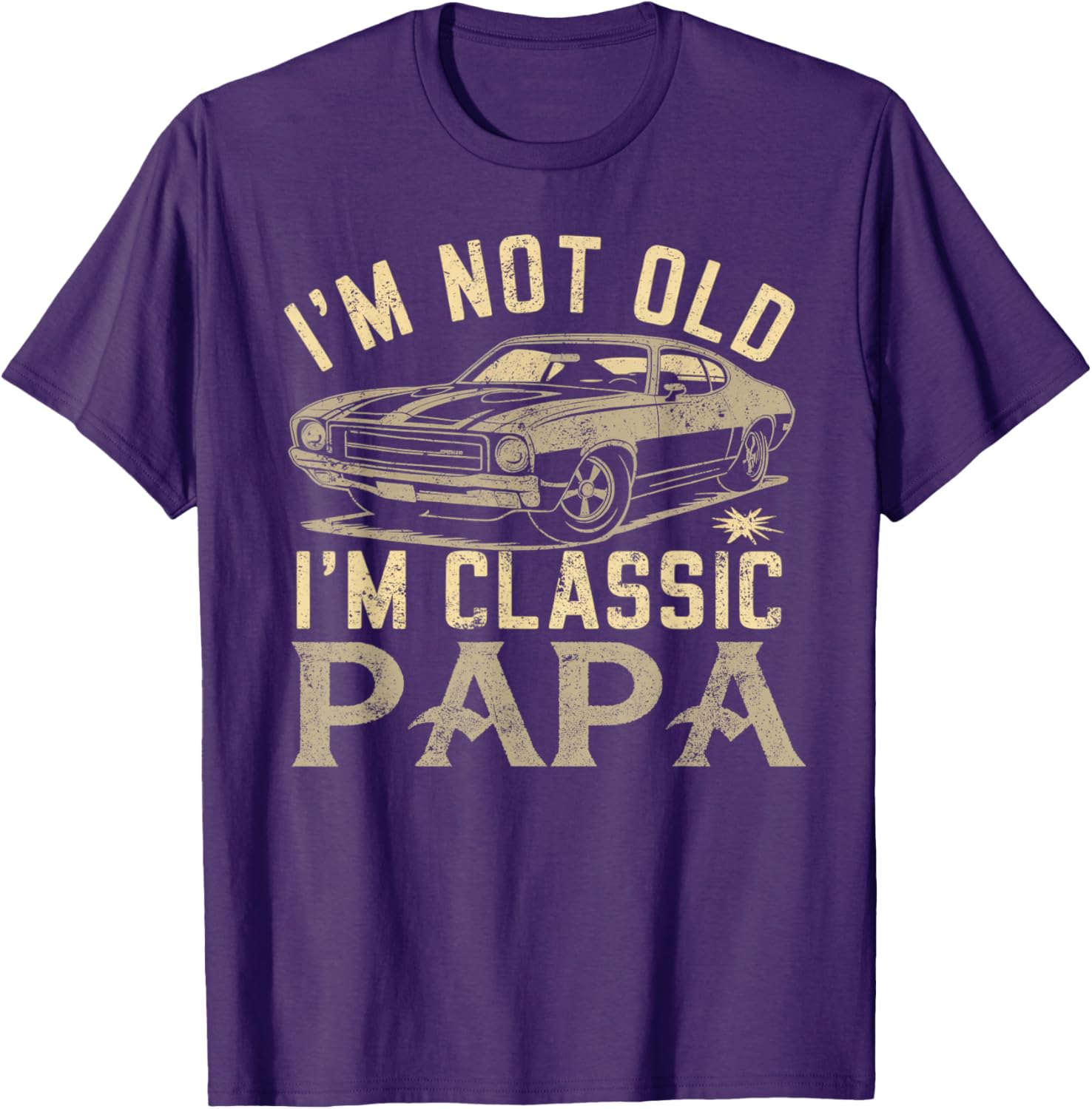 Funny Classic Papa T-Shirt - Perfect Fathers Day Gift for Dad - 16