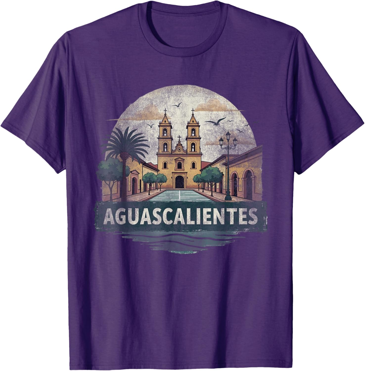 Retro Aguascalientes Landscape T-Shirt Vintage Travel Souvenir Gift - 28