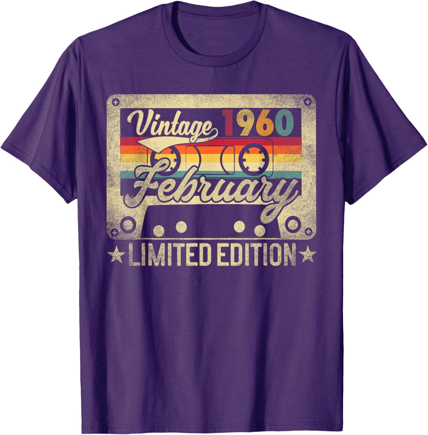 Funny Retro Vintage February 1960 Birthday T-Shirt for Nostalgic Celebrations - 6