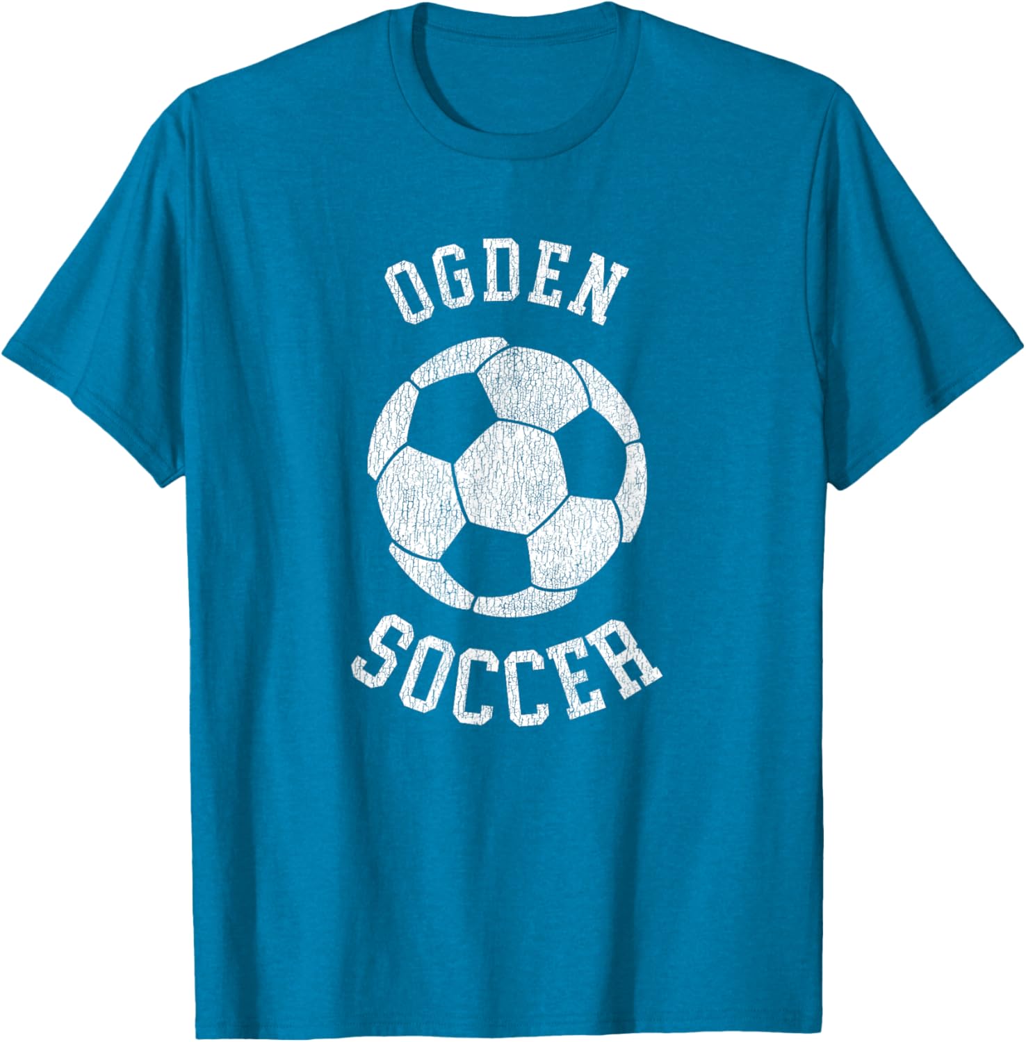 Ogden Soccer Retro Distressed 90's Vintage T-Shirt for Casual Style - 3