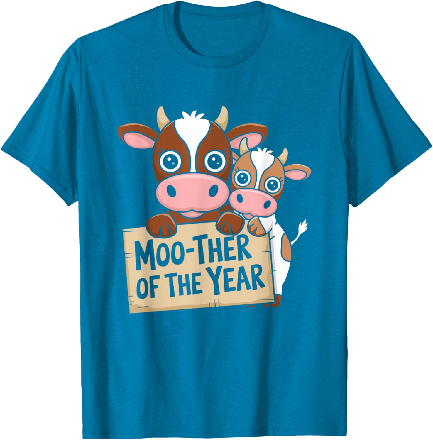 Cow Mom of the Year Funny T-Shirt for Farm Moms - Perfect Mother's Day Gift - 11