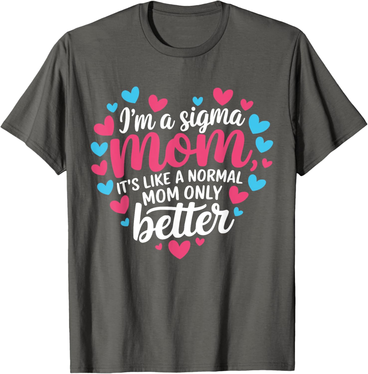 Cute Sigma Mom Mother's Day Matching Family T-Shirt for Moms and Kids - 1