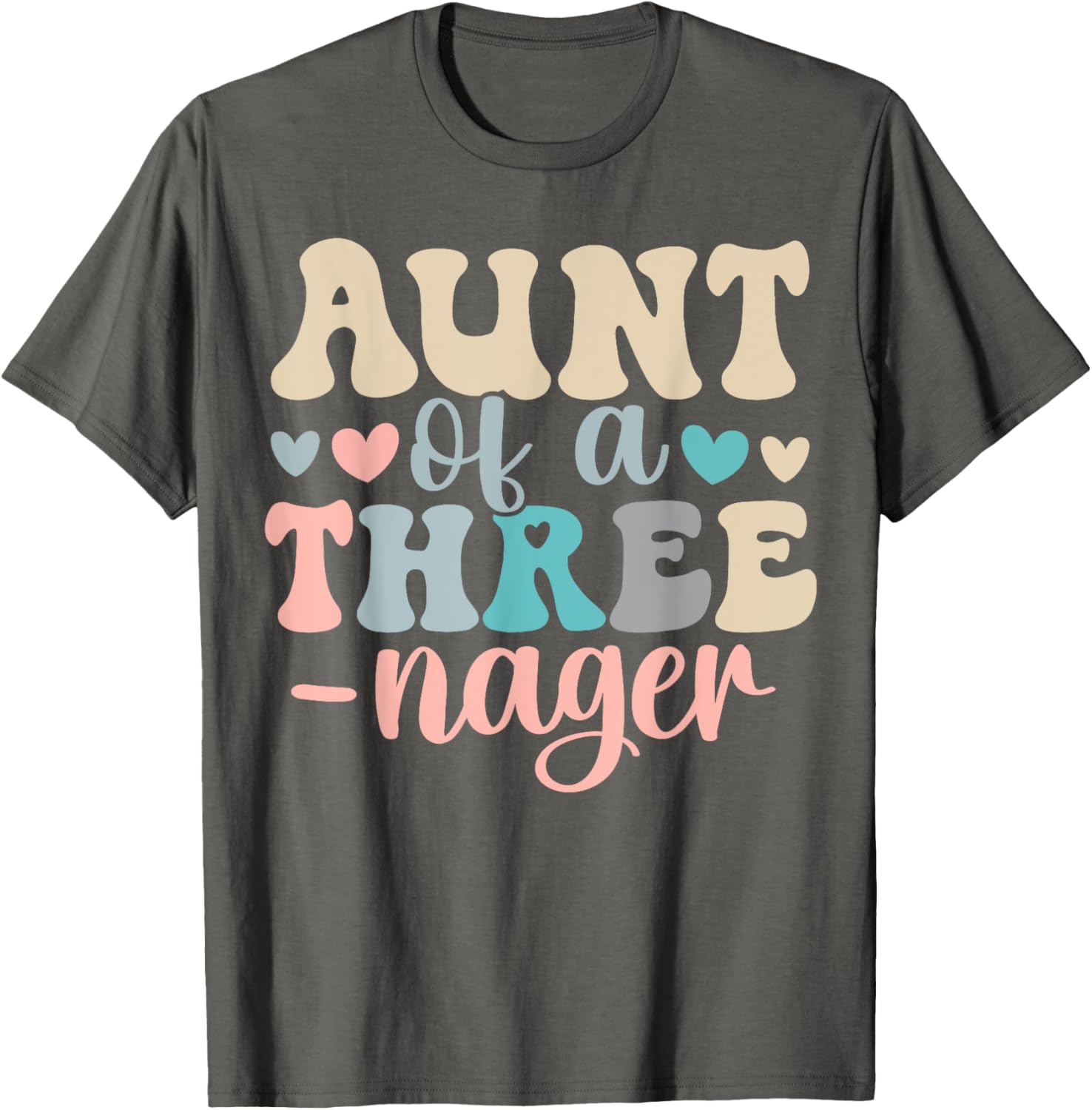 Aunt Of A Threenager 3rd Birthday Family Boho T-Shirt for Fun Celebrations - 2