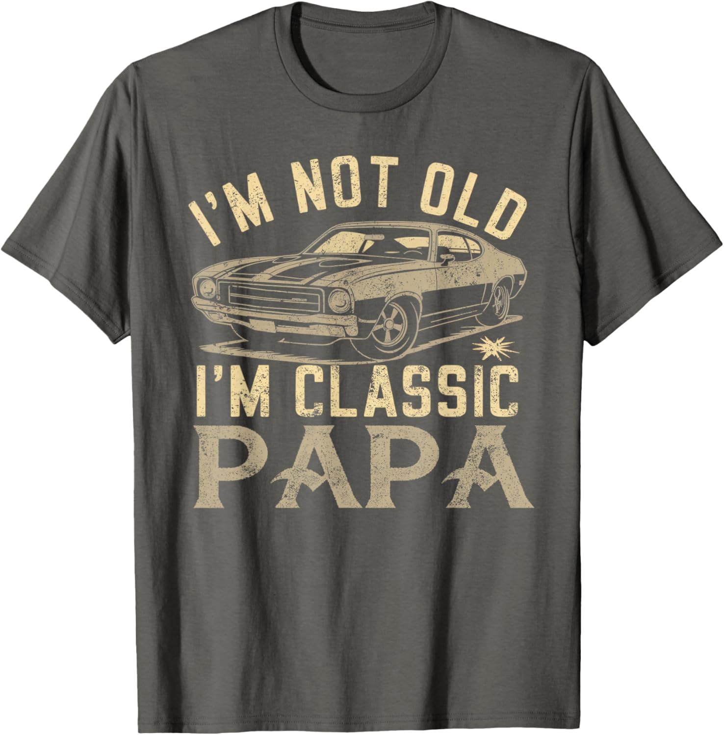 Funny Classic Papa T-Shirt - Perfect Fathers Day Gift for Dad - 7