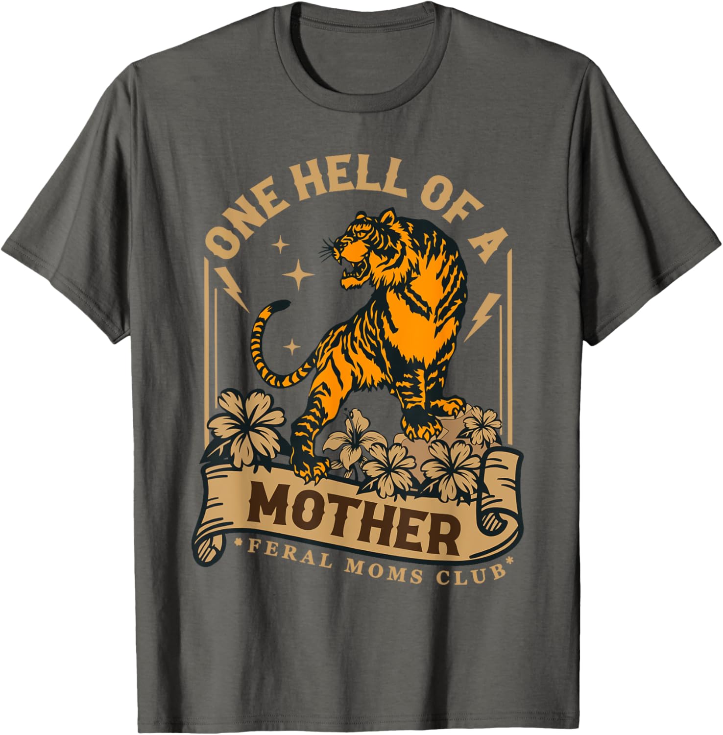 Feral Moms Club Tiger T-Shirt for Happy Mother's Day Celebration - 1