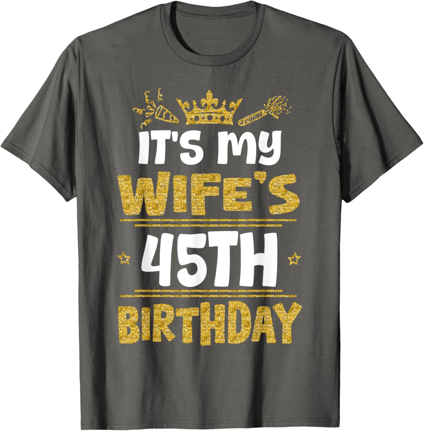 Happy Wife's 45th Birthday T-Shirt Vintage 1980 Gift for Her - 2
