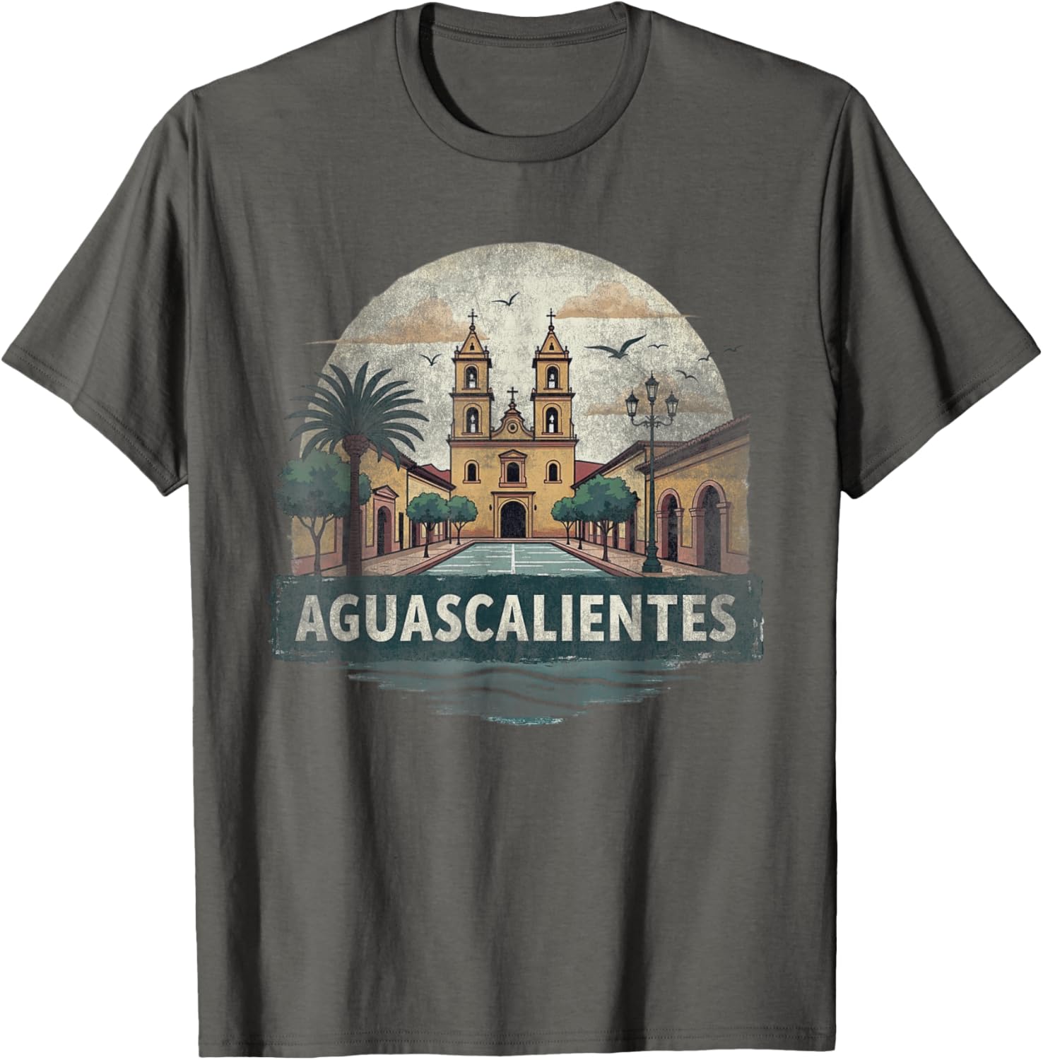 Retro Aguascalientes Landscape T-Shirt Vintage Travel Souvenir Gift - 26