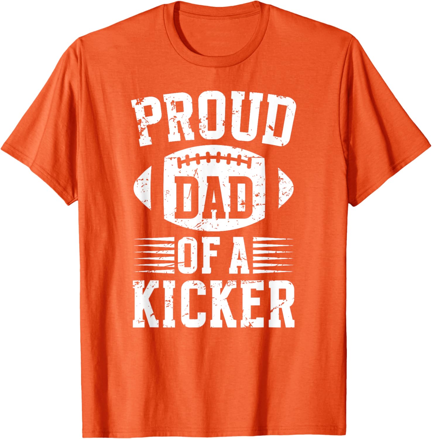 Proud Dad of a Football Kicker T-Shirt for Supportive Fathers - 16