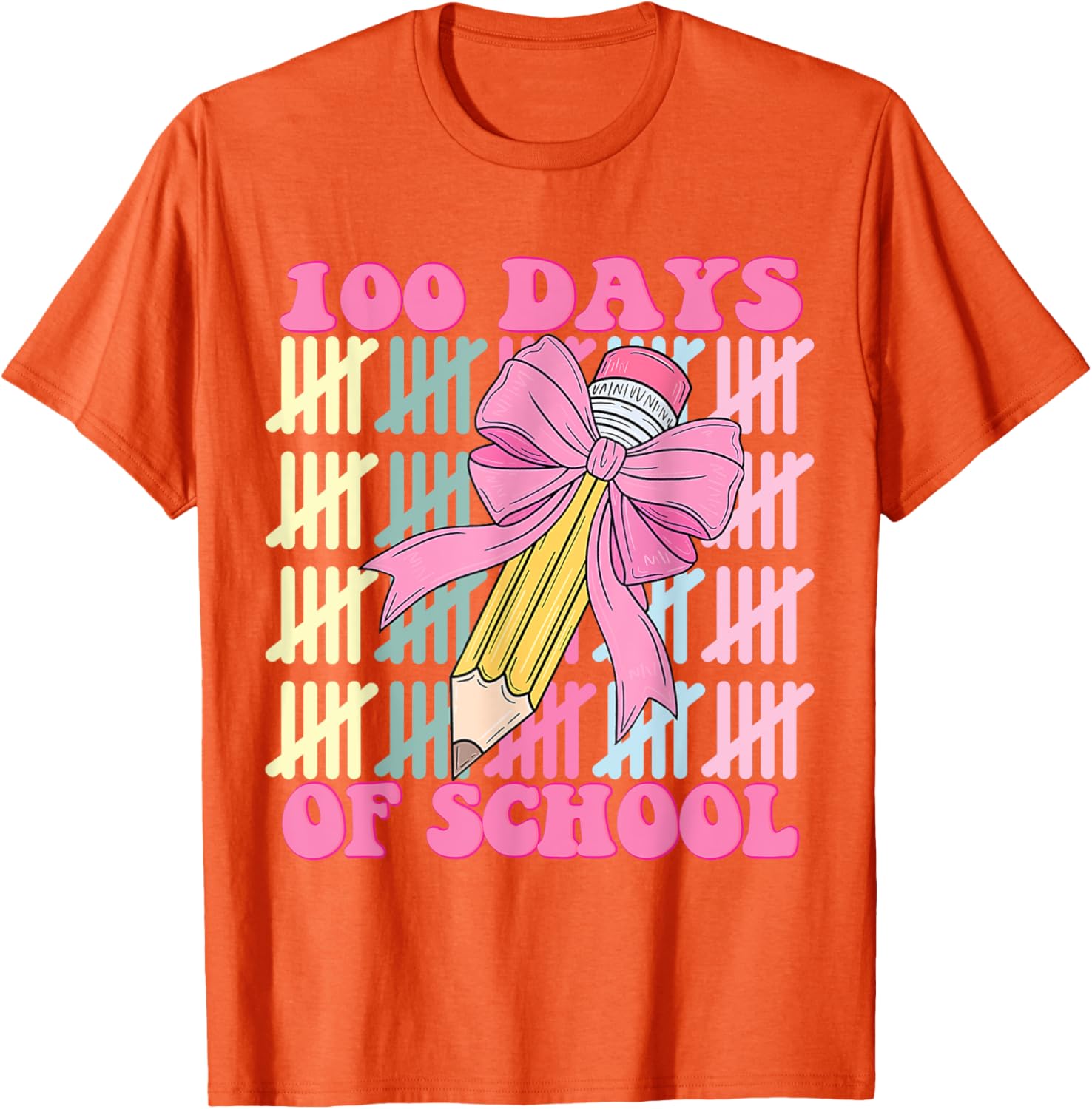 100 Days of School Girls Coquette Bow T-Shirt for Celebrating School Milestones - 19