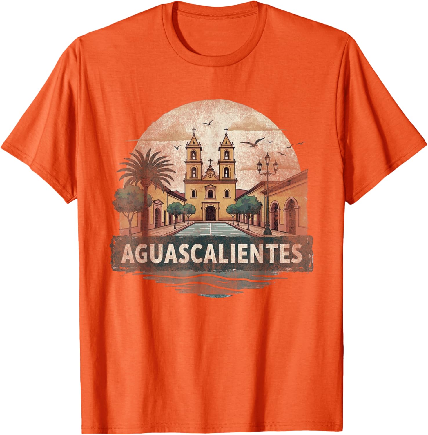 Retro Aguascalientes Landscape T-Shirt Vintage Travel Souvenir Gift - 23