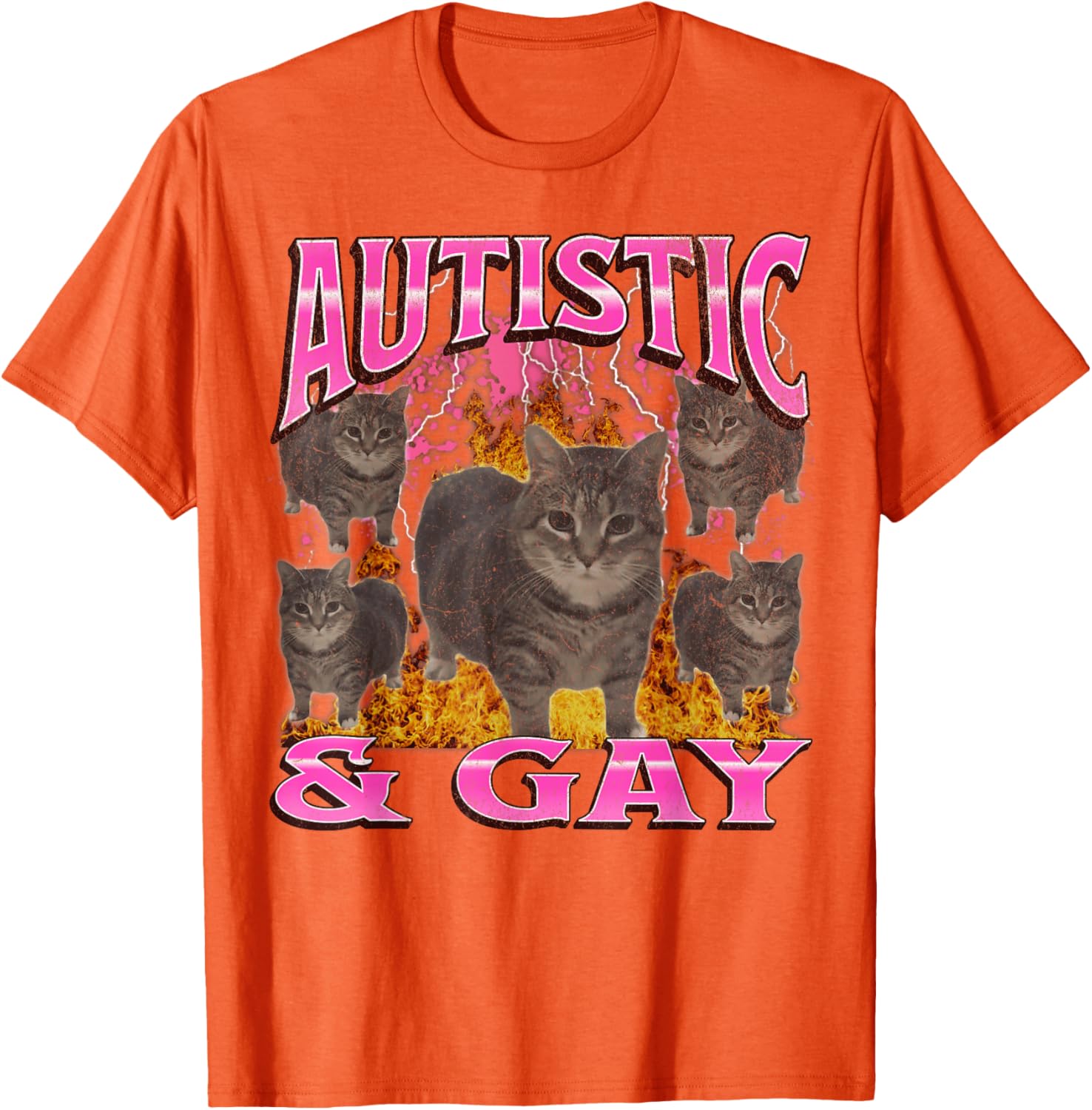 Funny Cat Meme T-Shirt for Autistic and Gay Pride Fans - Unisex Apparel - 28