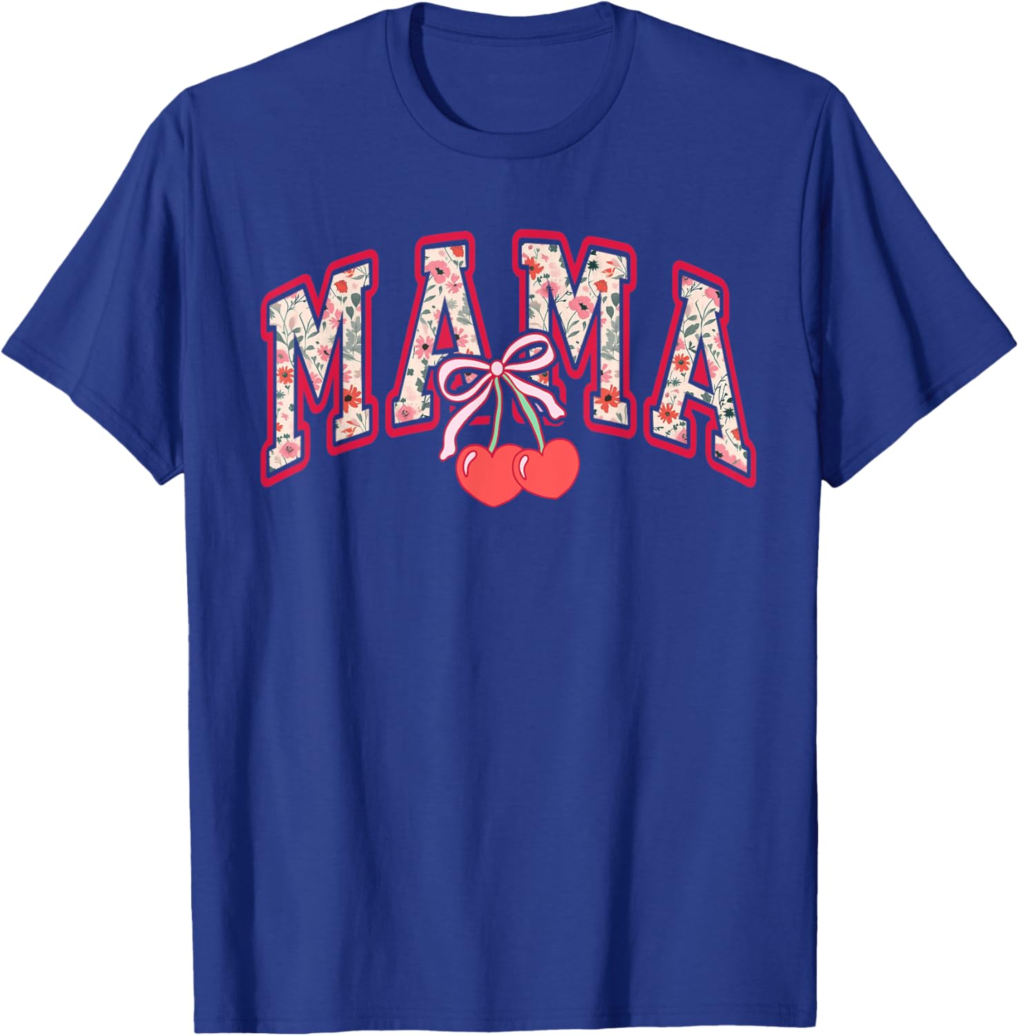 Cute Mama Cherry Bow T-Shirt for Happy Mother's Day Gift for Moms - 9