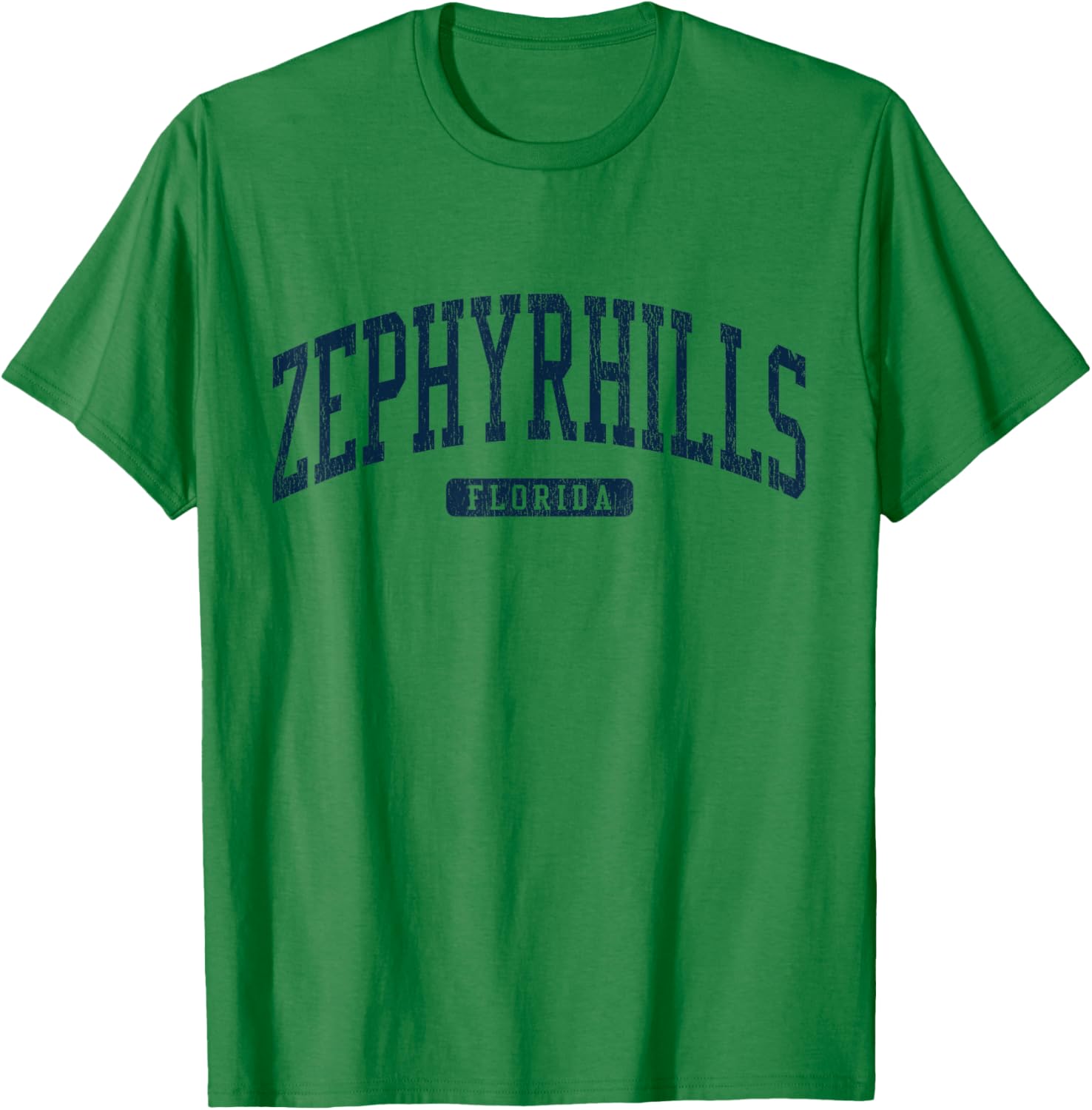 Zephyrhills Florida College Style Blue T-Shirt for Trendy Comfort - 2