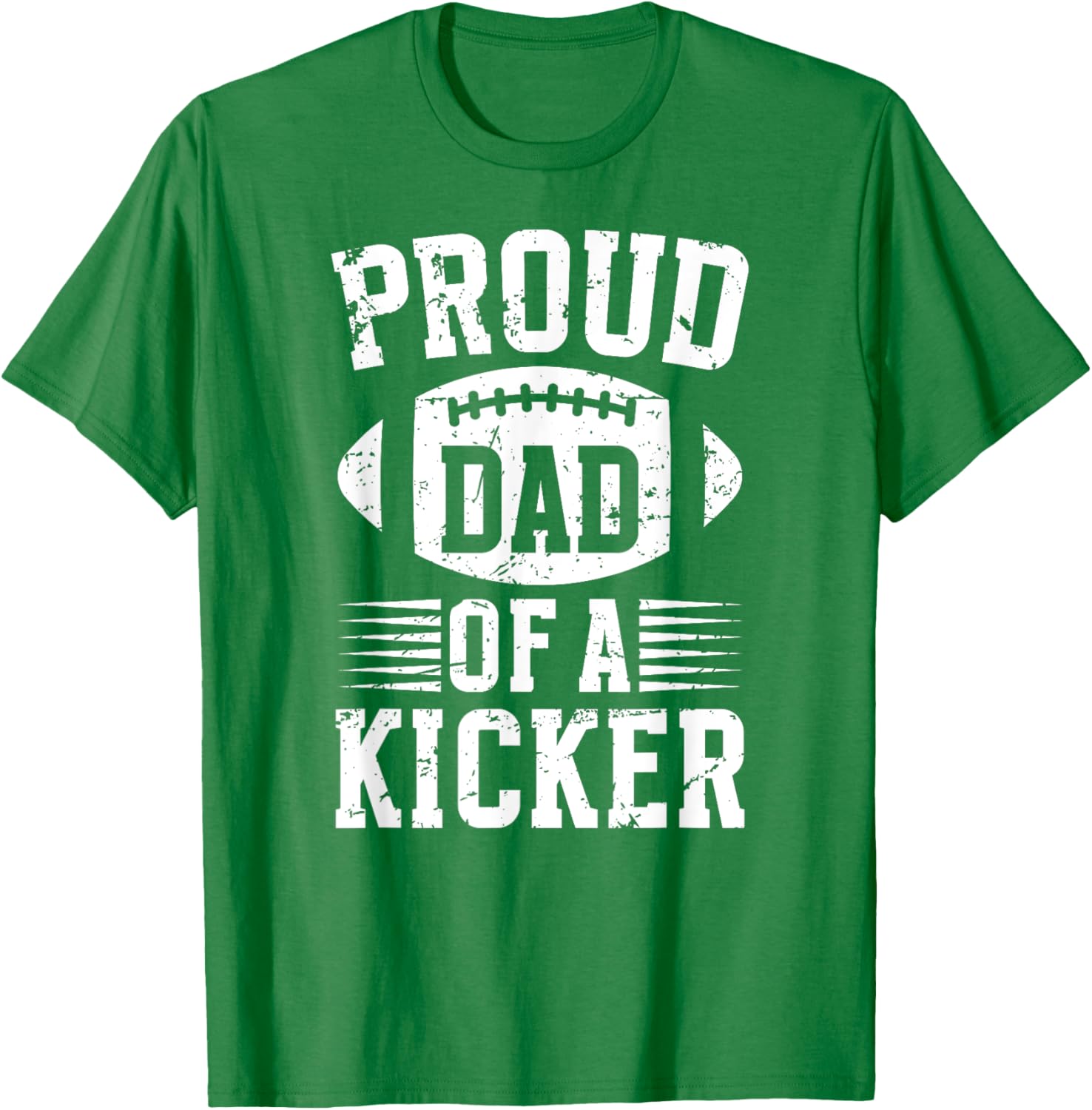 Proud Dad of a Football Kicker T-Shirt for Supportive Fathers - 19