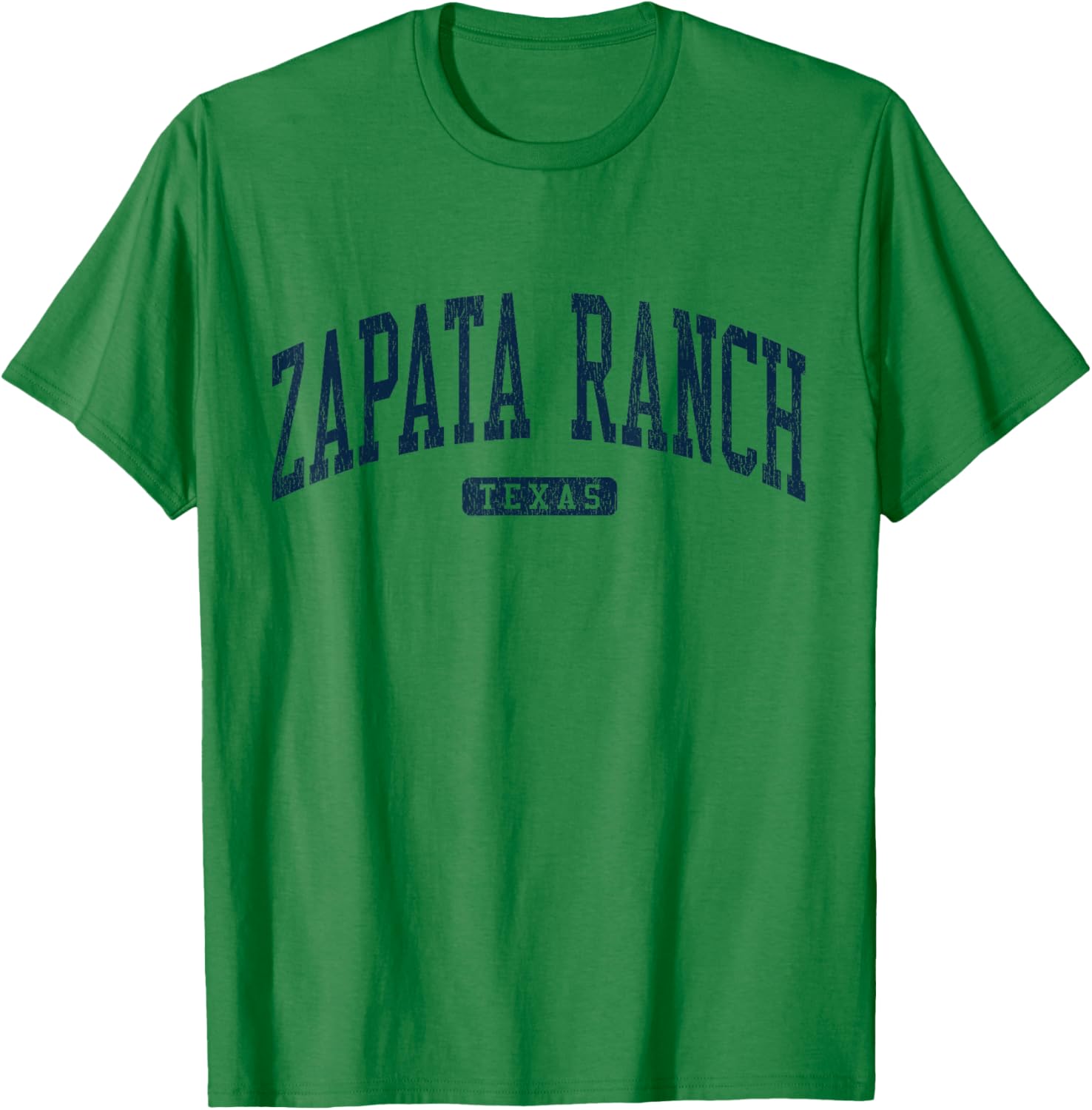 Zapata Ranch Texas College University Style Blue T-Shirt for Casual Wear - 2