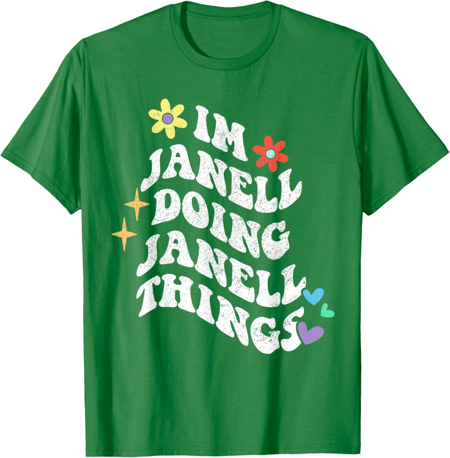 Funny Retro Groovy Janell T-Shirt for Moms - Unique Mother’s Day Gift - 23