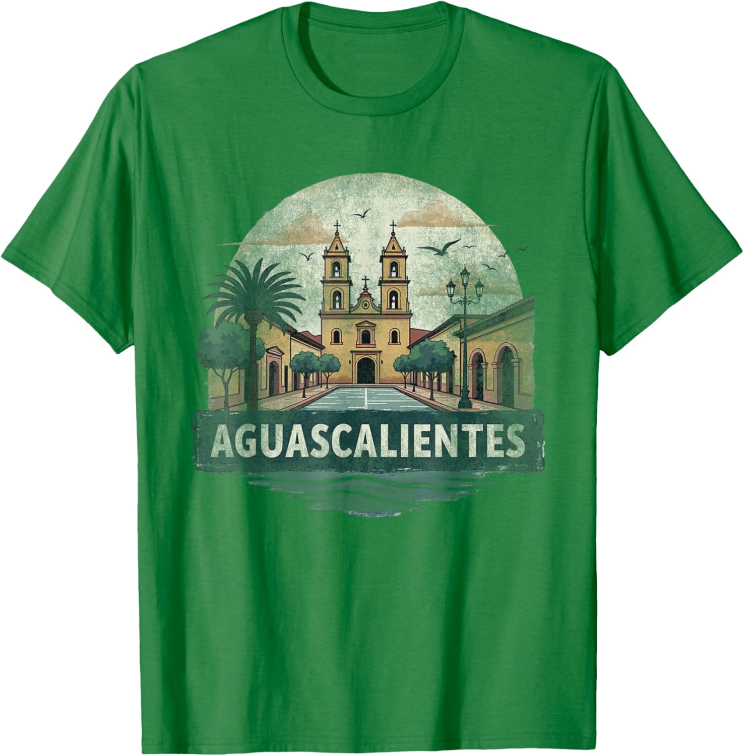 Retro Aguascalientes Landscape T-Shirt Vintage Travel Souvenir Gift - 25