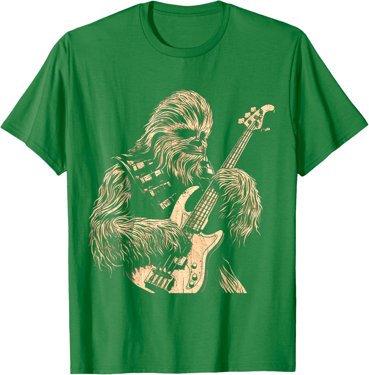 Cute Chewie Playing Bass Guitar Funny Meme T-Shirt for Music Lovers - 20