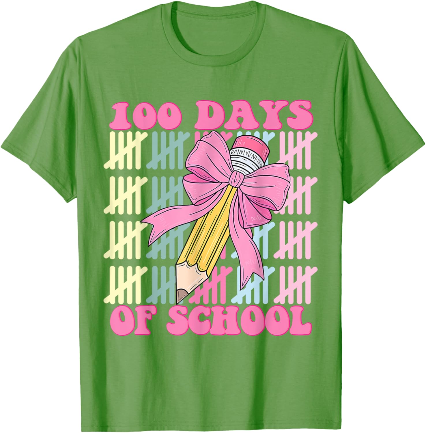 100 Days of School Girls Coquette Bow T-Shirt for Celebrating School Milestones - 28