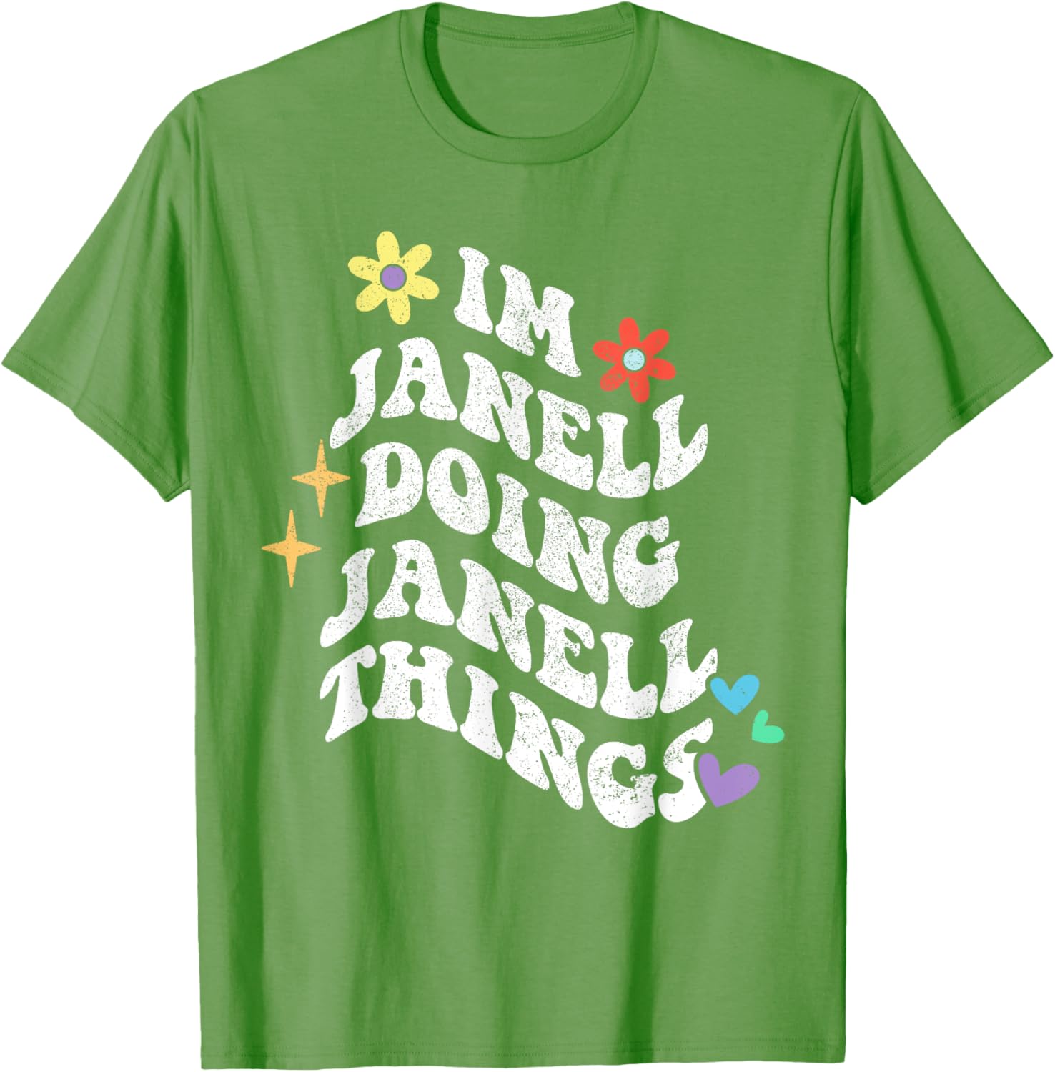 Funny Retro Groovy Janell T-Shirt for Moms - Unique Mother’s Day Gift - 8
