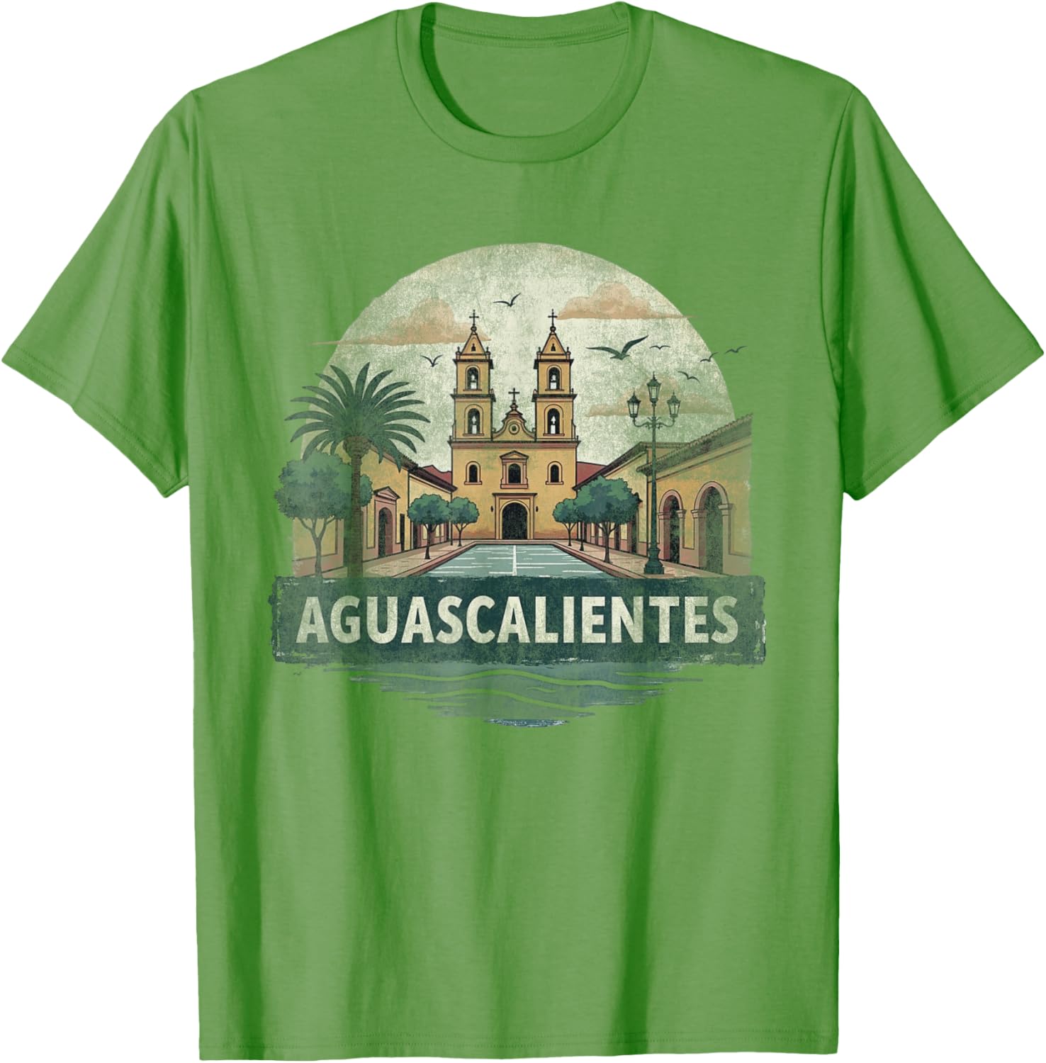 Retro Aguascalientes Landscape T-Shirt Vintage Travel Souvenir Gift - 22