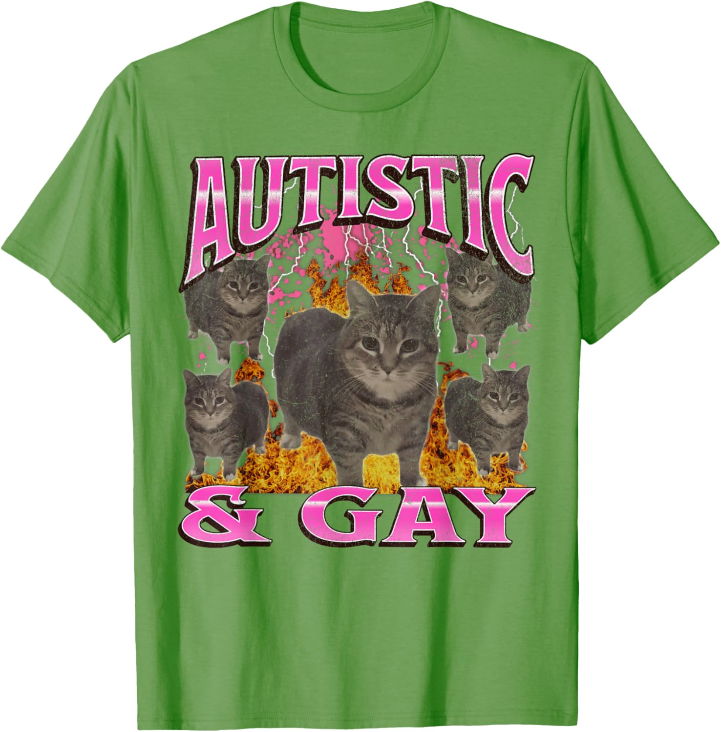 Funny Cat Meme T-Shirt for Autistic and Gay Pride Fans - Unisex Apparel - 9