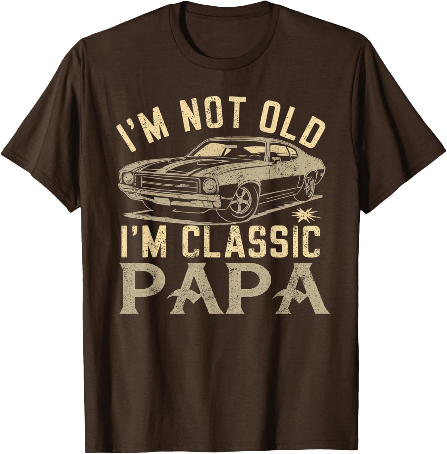 Funny Classic Papa T-Shirt - Perfect Fathers Day Gift for Dad - 4