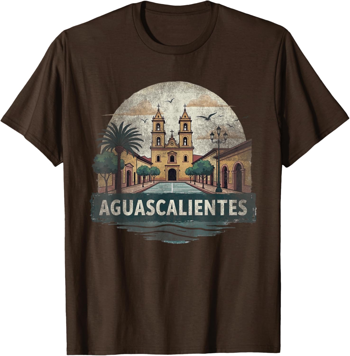 Retro Aguascalientes Landscape T-Shirt Vintage Travel Souvenir Gift - 14