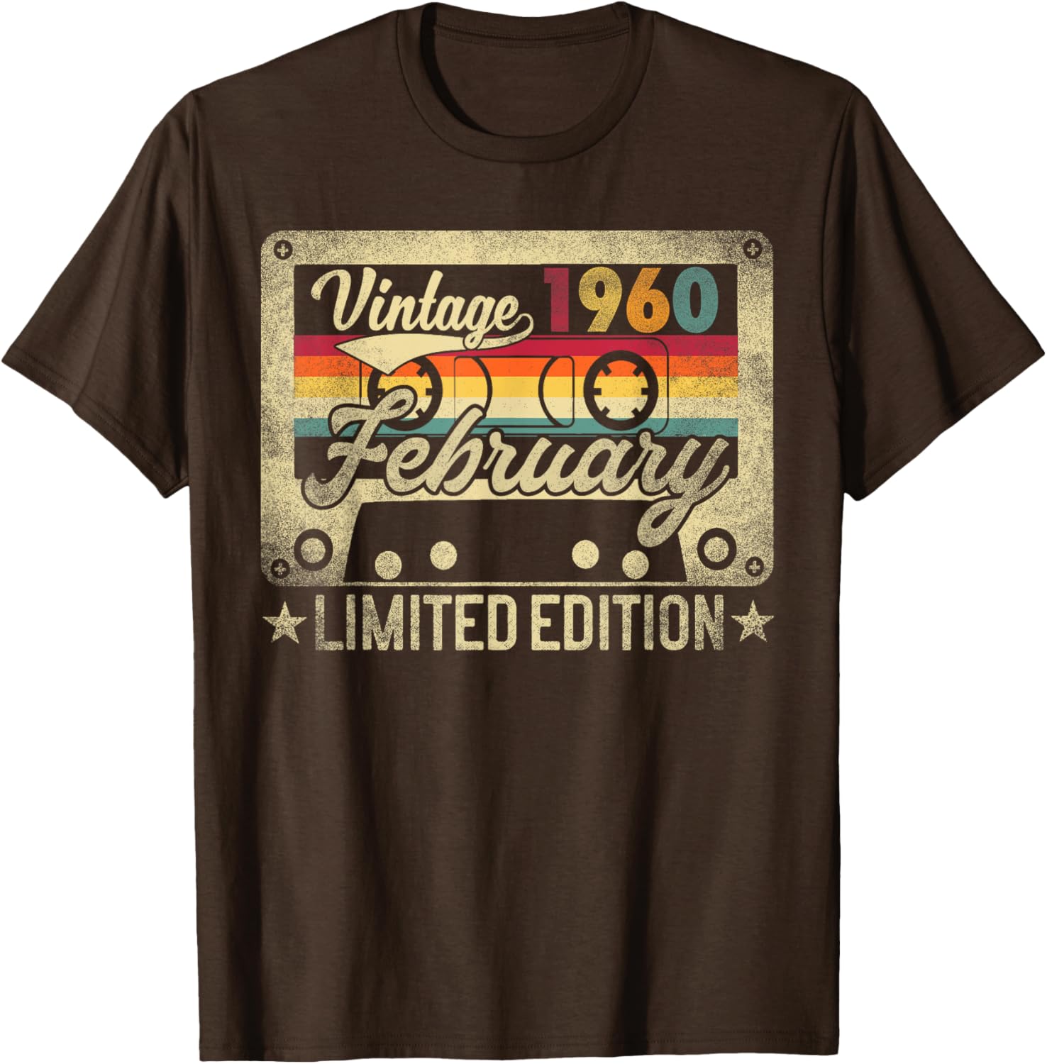 Funny Retro Vintage February 1960 Birthday T-Shirt for Nostalgic Celebrations - 8
