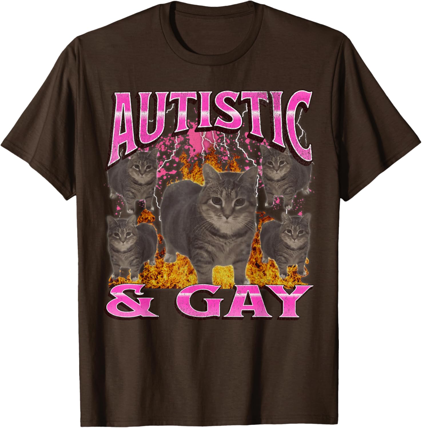 Funny Cat Meme T-Shirt for Autistic and Gay Pride Fans - Unisex Apparel - 11