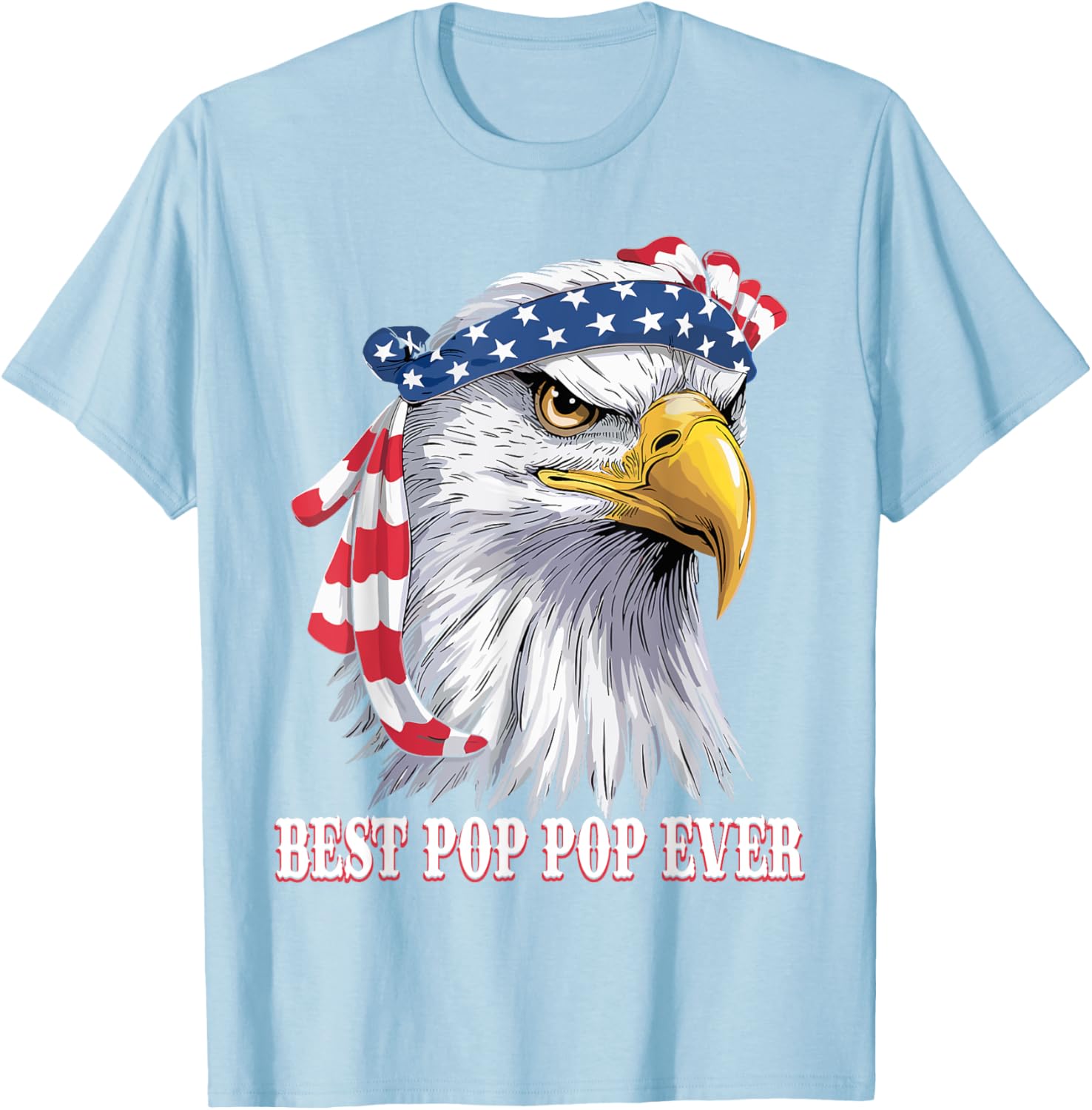 Best Pop Pop American Flag Father's Day T-Shirt for Proud Dads - 1
