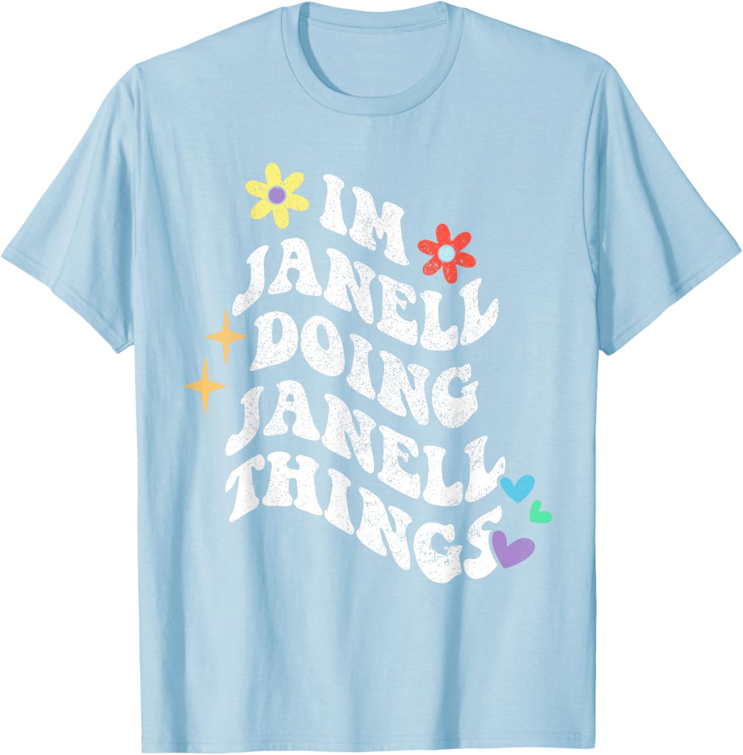 Funny Retro Groovy Janell T-Shirt for Moms - Unique Mother’s Day Gift - 13