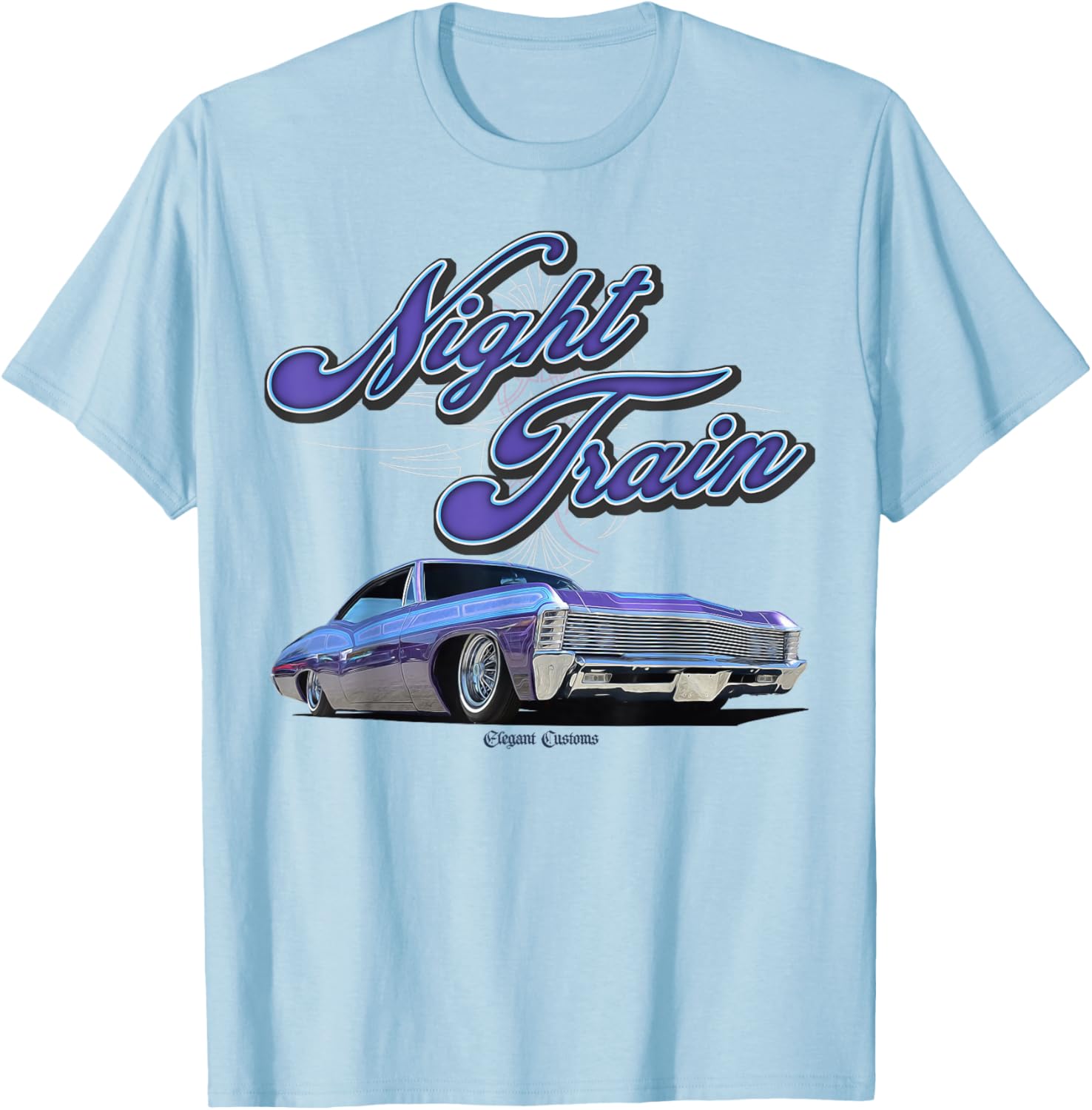 1967 Impala Night Train Low Rider Kustom Lead Sled T-Shirt for Car Lovers - 1