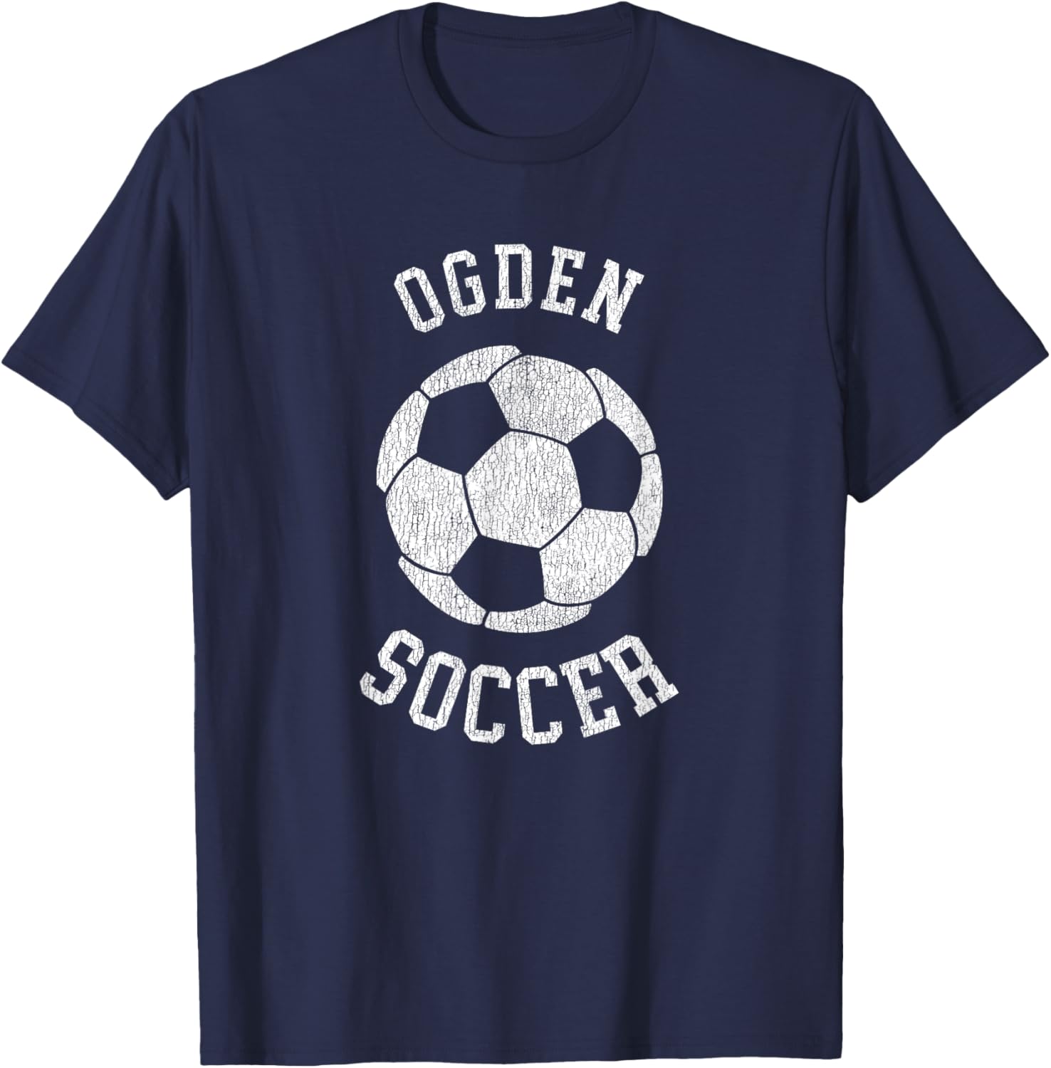 Ogden Soccer Retro Distressed 90's Vintage T-Shirt for Casual Style - 5