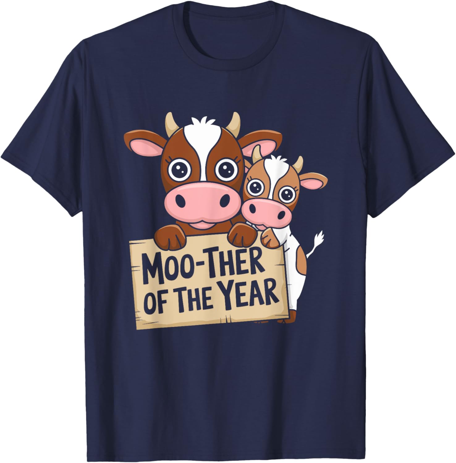 Cow Mom of the Year Funny T-Shirt for Farm Moms - Perfect Mother's Day Gift - 14