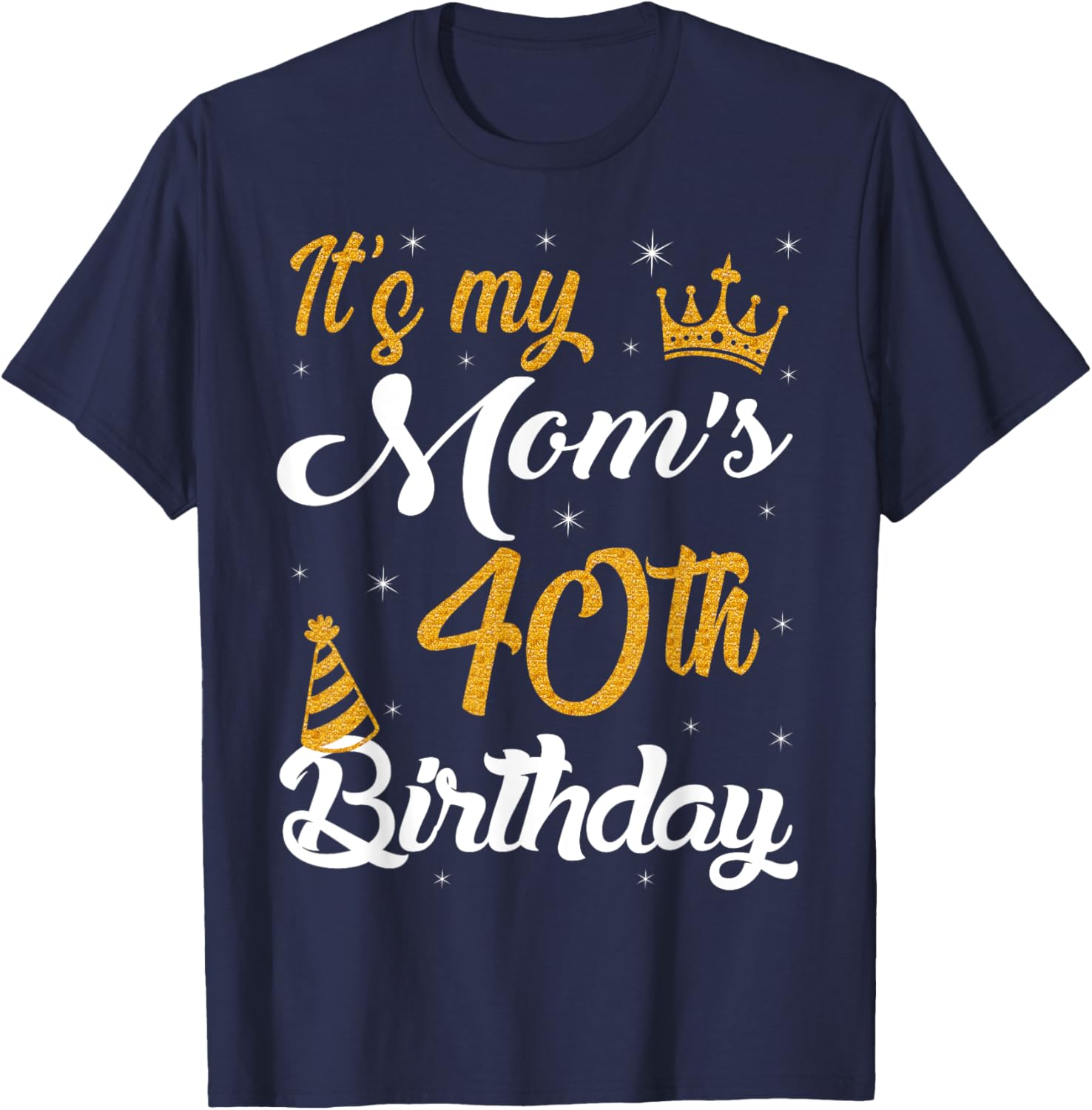 Happy 40th Birthday Mom T-Shirt 1985 Vintage Gift for Her - 1