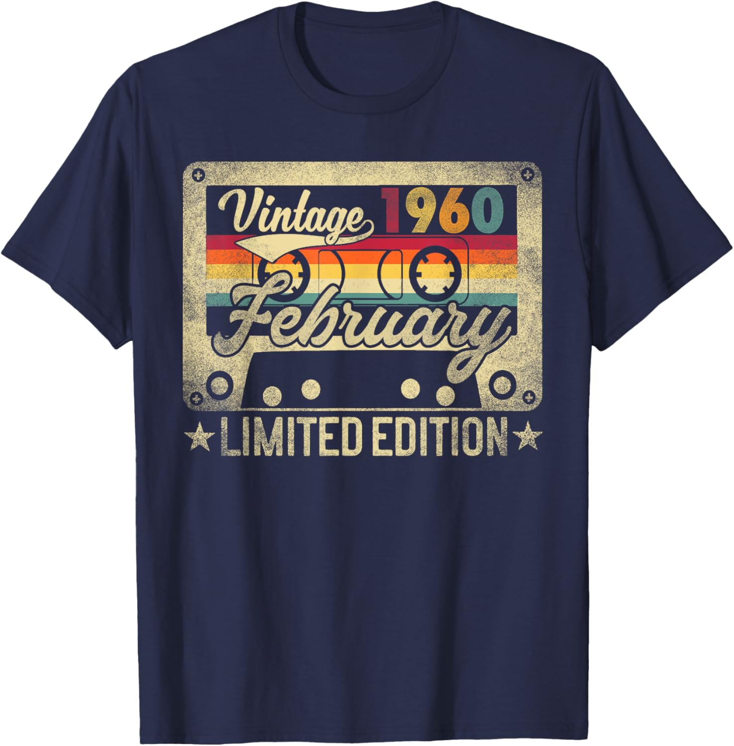 Funny Retro Vintage February 1960 Birthday T-Shirt for Nostalgic Celebrations - 3