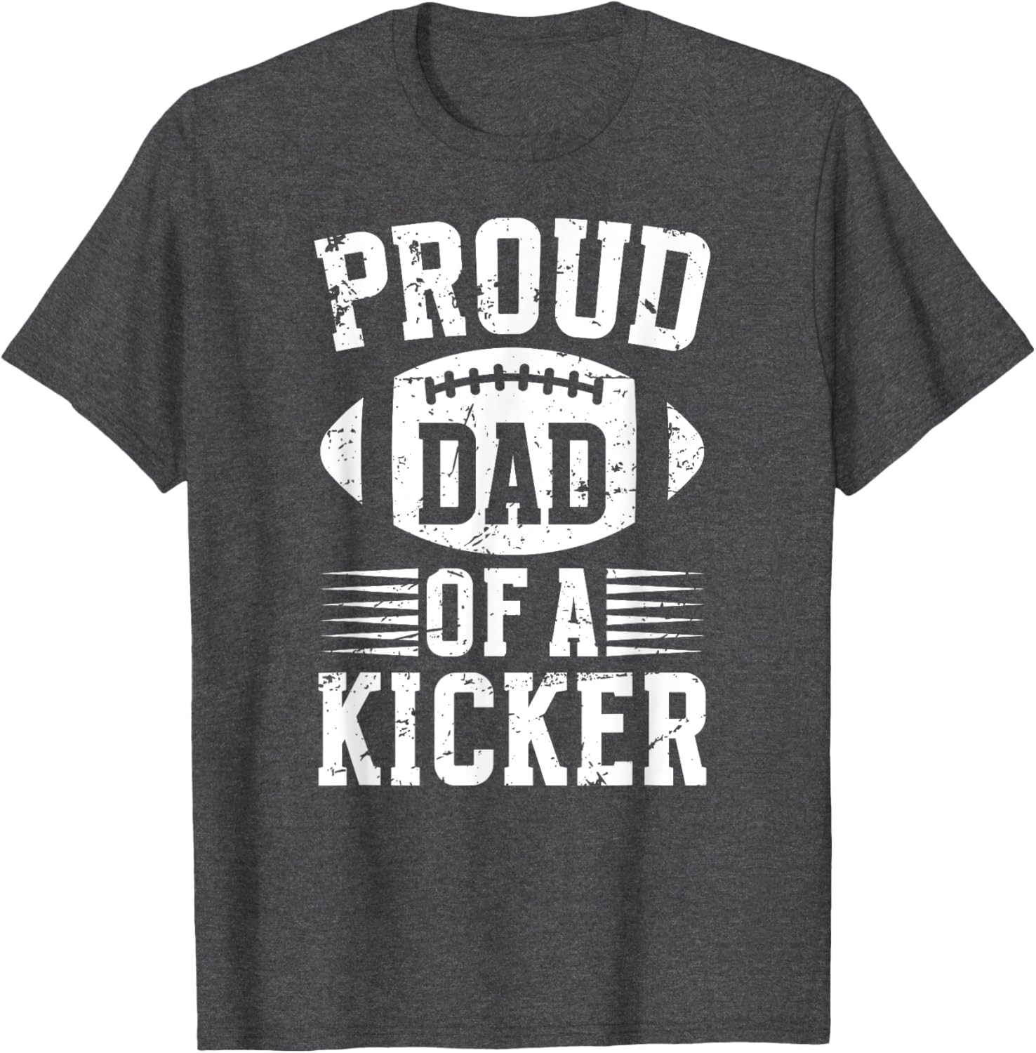 Proud Dad of a Football Kicker T-Shirt for Supportive Fathers - 7