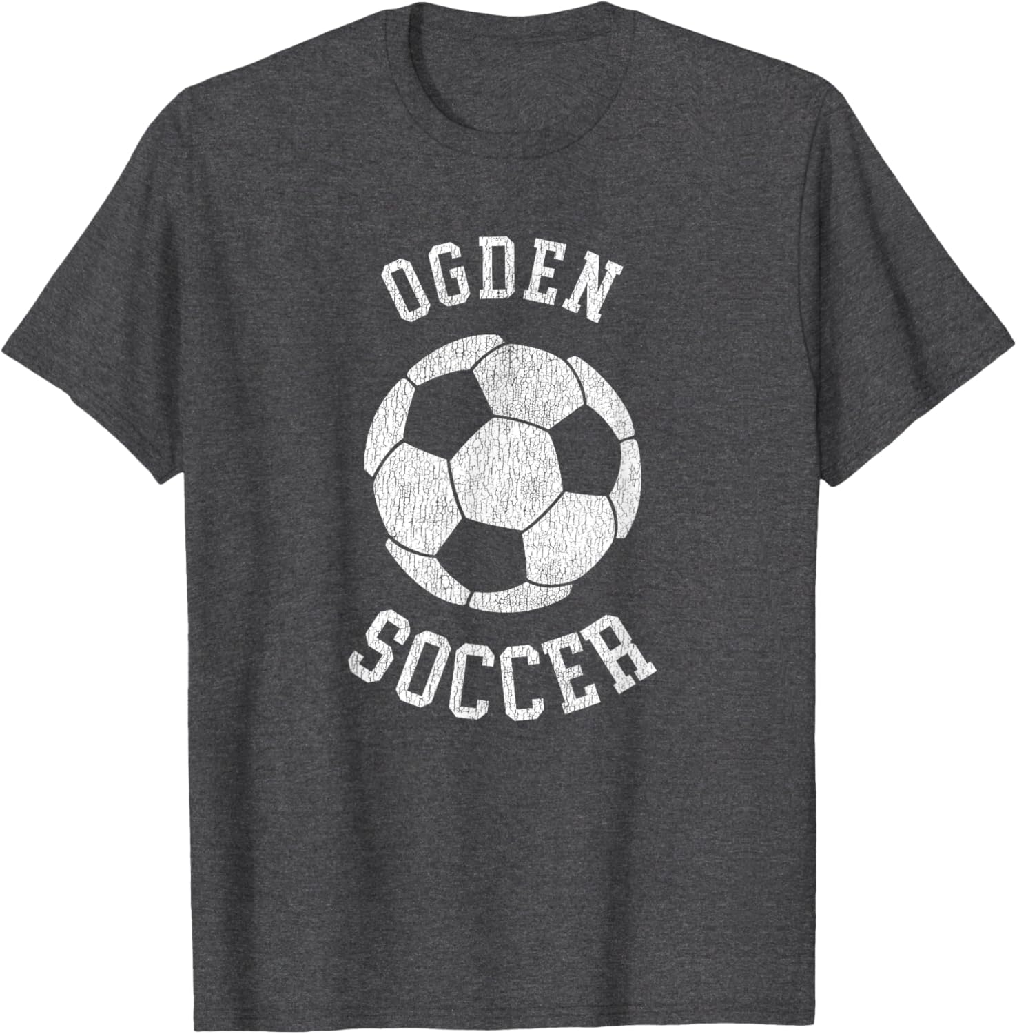 Ogden Soccer Retro Distressed 90's Vintage T-Shirt for Casual Style - 8
