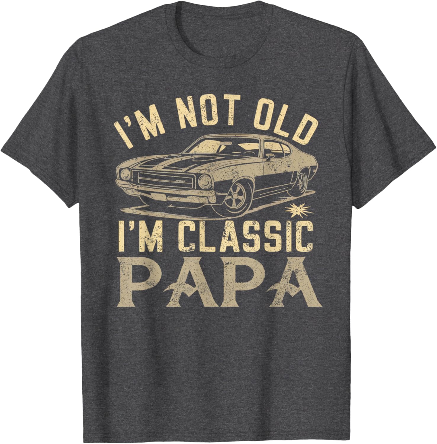 Funny Classic Papa T-Shirt - Perfect Fathers Day Gift for Dad - 12
