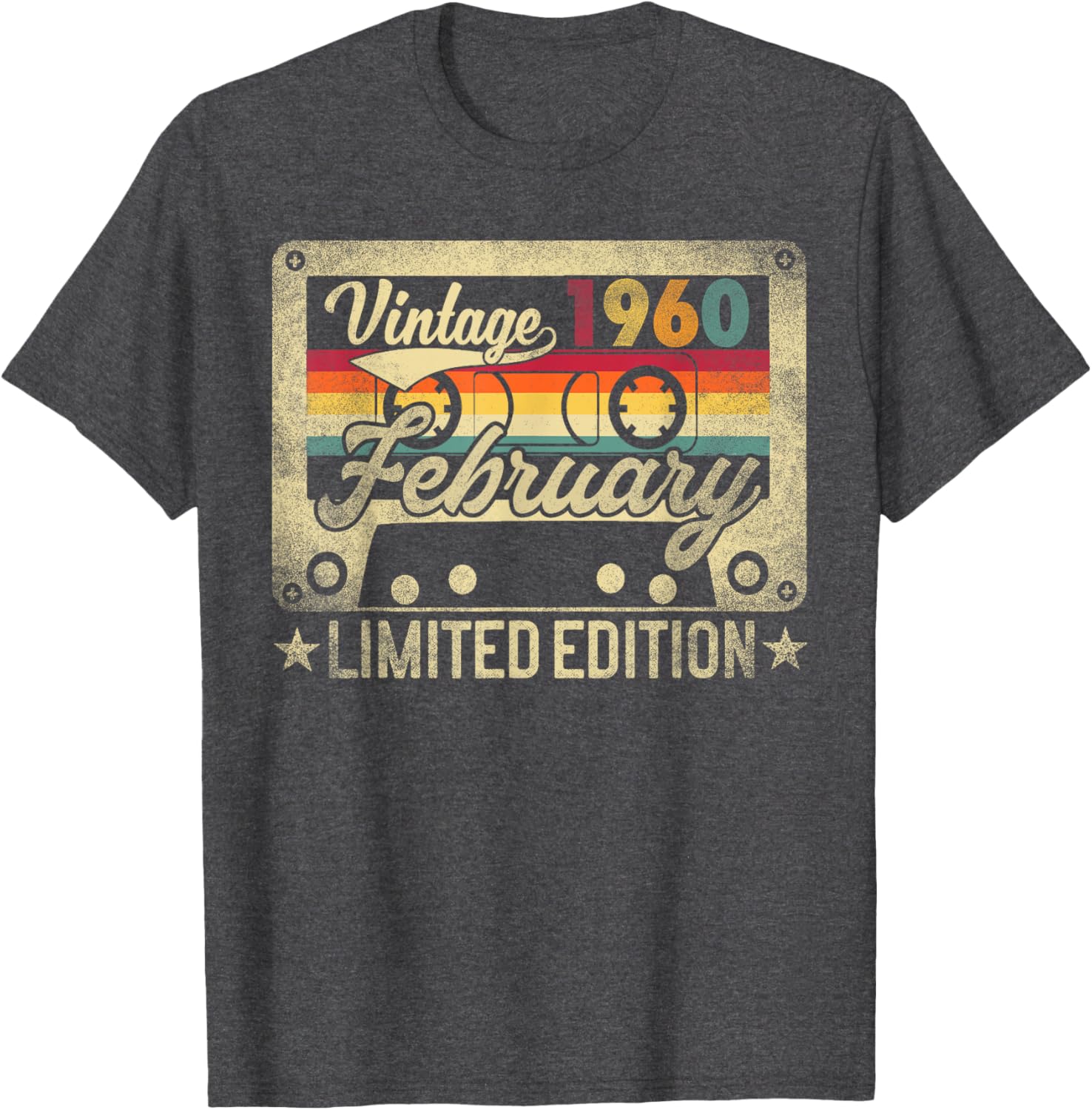Funny Retro Vintage February 1960 Birthday T-Shirt for Nostalgic Celebrations - 5