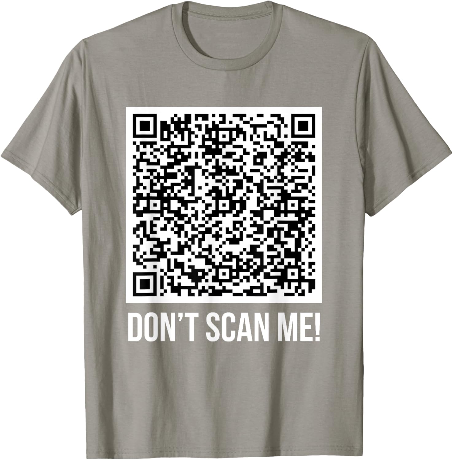 Funny Don't Scan Me QR Code Middle Finger Meme T-Shirt for Everyone - 2