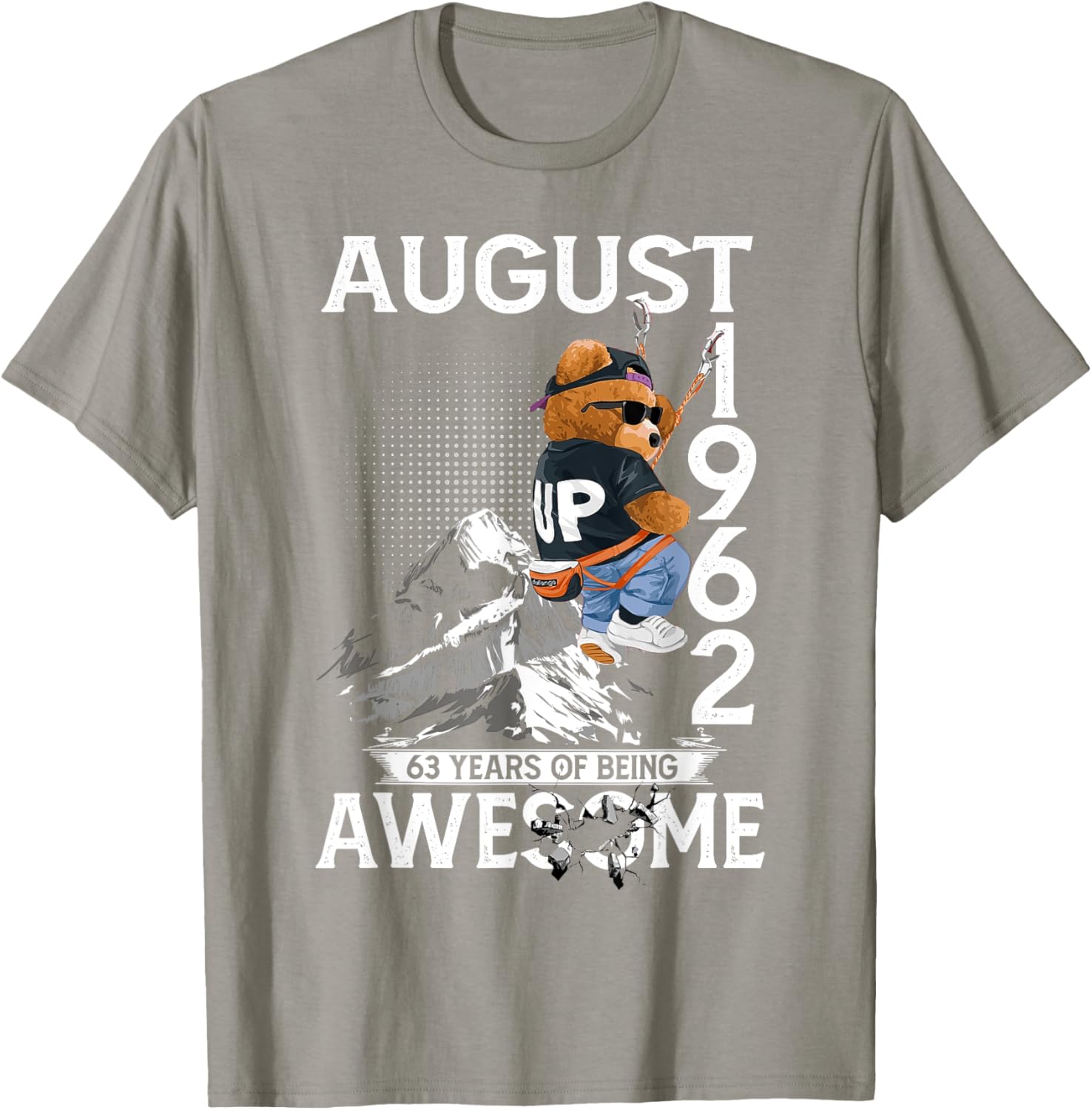 63rd Birthday Bear Legends T-Shirt for Men August 1962 - Celebrate 63 Years! - 2
