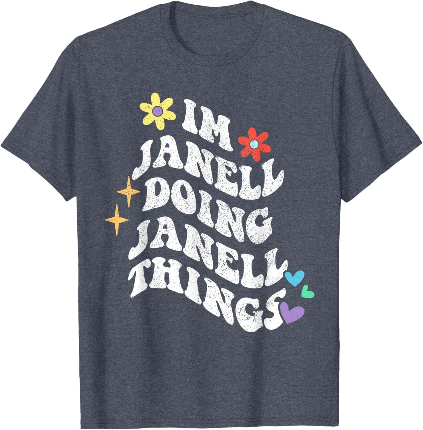 Funny Retro Groovy Janell T-Shirt for Moms - Unique Mother’s Day Gift - 14