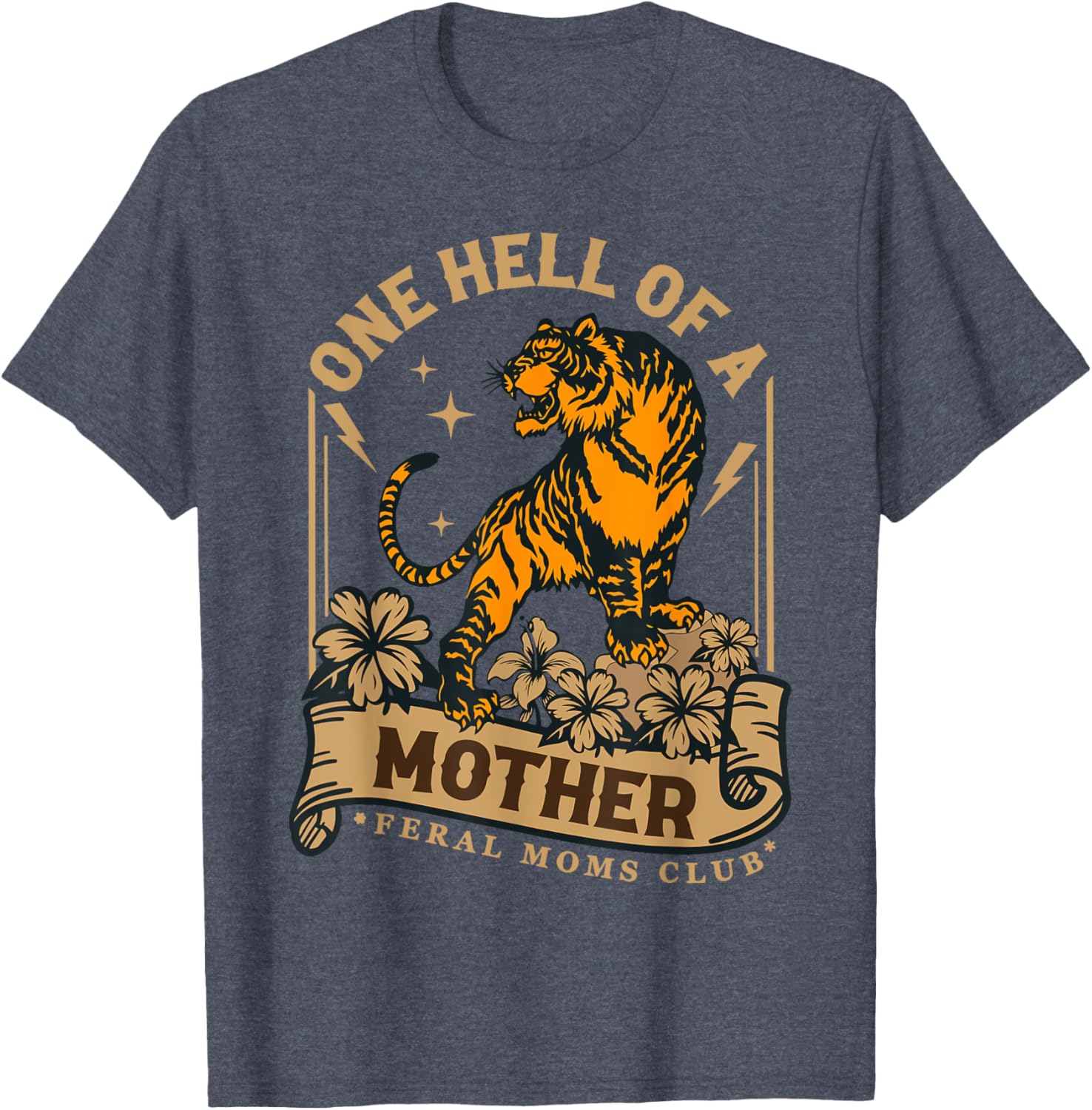 Feral Moms Club Tiger T-Shirt for Happy Mother's Day Celebration - 3